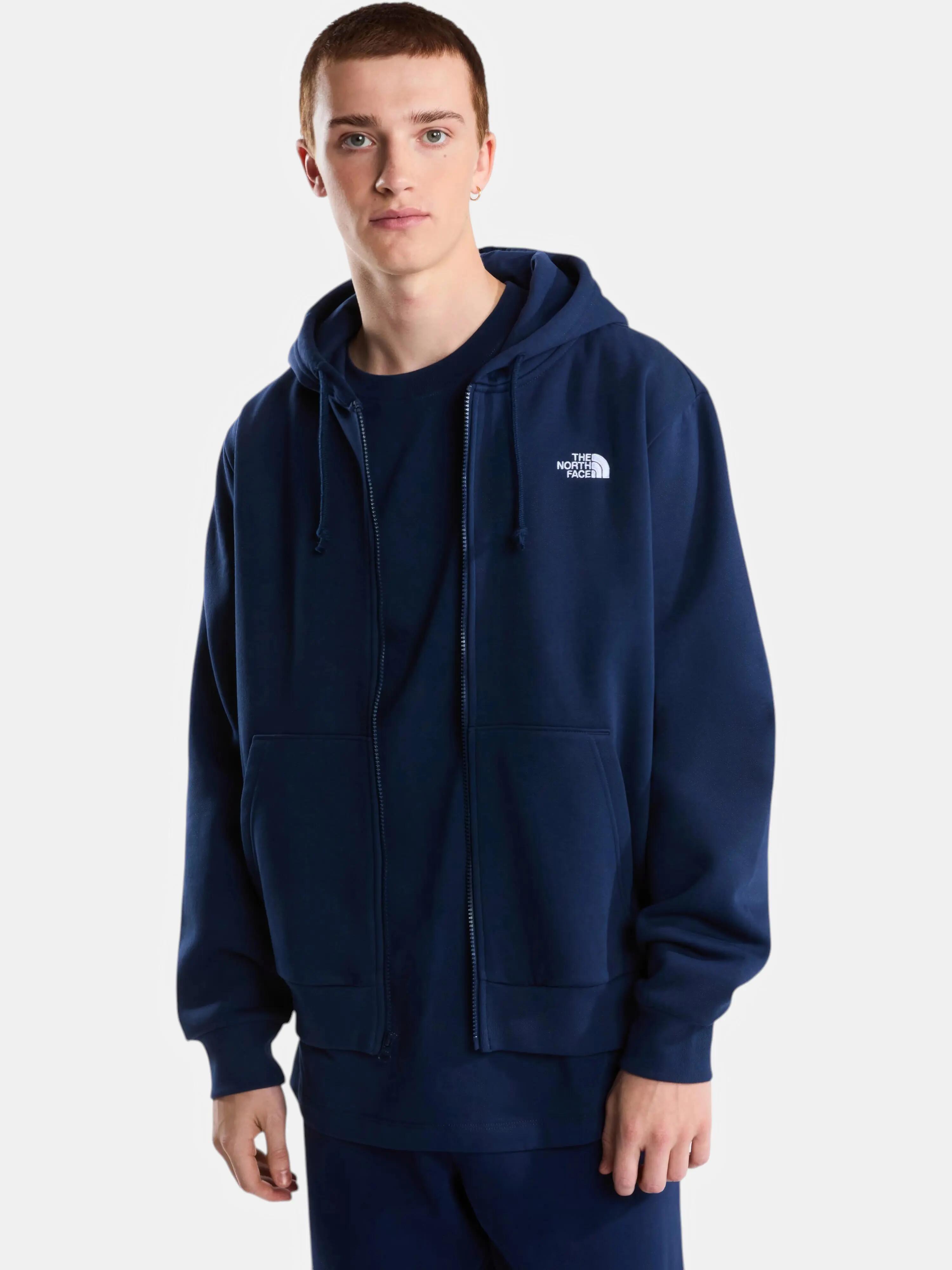 Pulover cu gluga M Evolution Simple Dome Regular Full Zip barbati