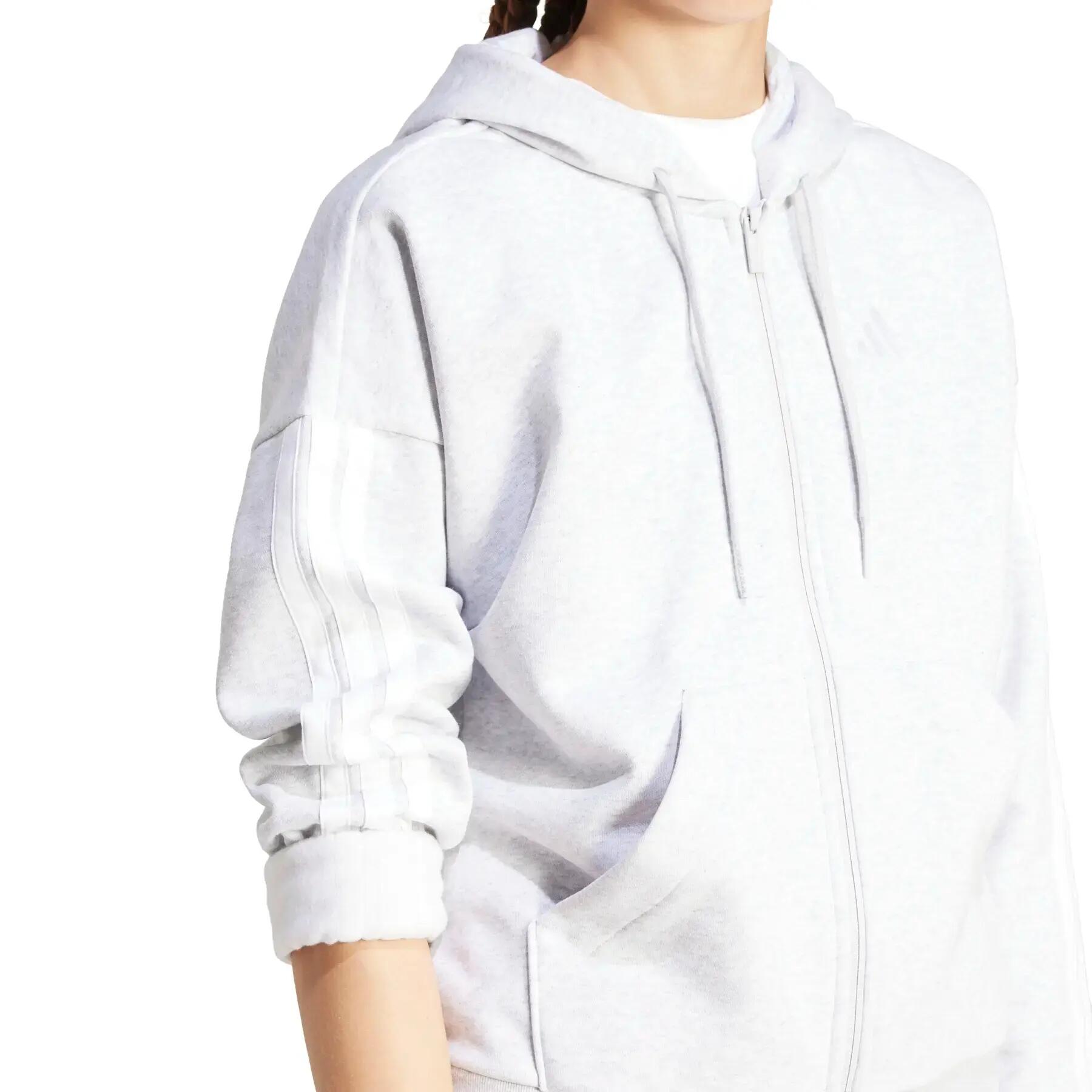 Sweatshirt à capuche full zip femme adidas 5/5