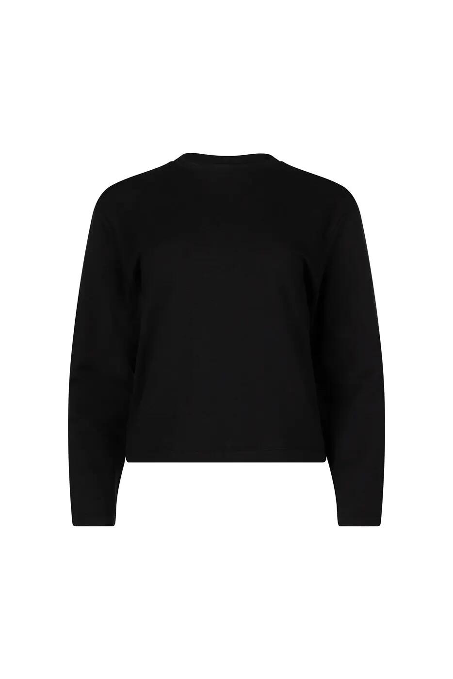 Mira Fleece Yoga Longsleeve - Noir Onyx 5/6