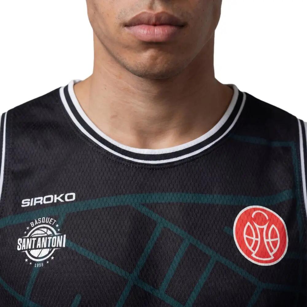 Maillot officiel adulte Club Bàsquet Sant Antoni Homme et Femme Maillot de bask 4/8
