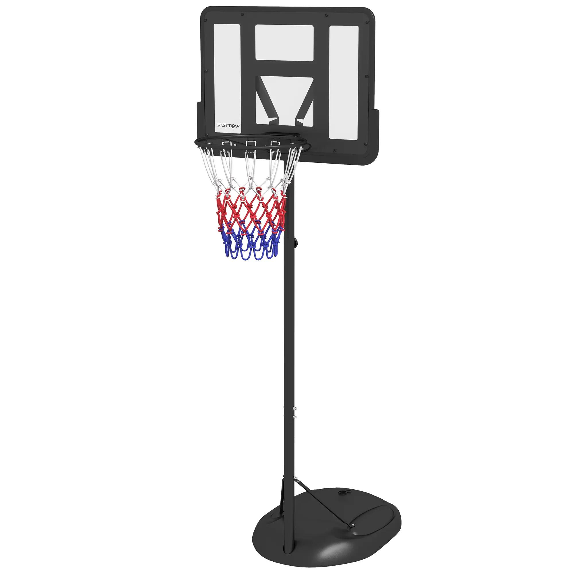 Panier de basket d'extérieur à hauteur réglable (216-277 cm), avec roulettes 2/9