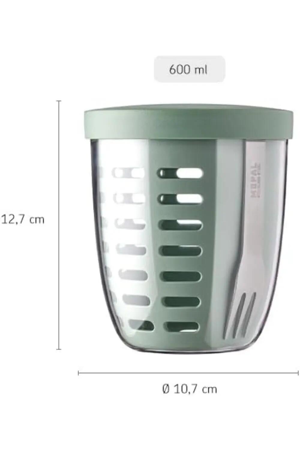Recipient To Go Mepal Ellipse pentru fructe si legume, Roz 2/4