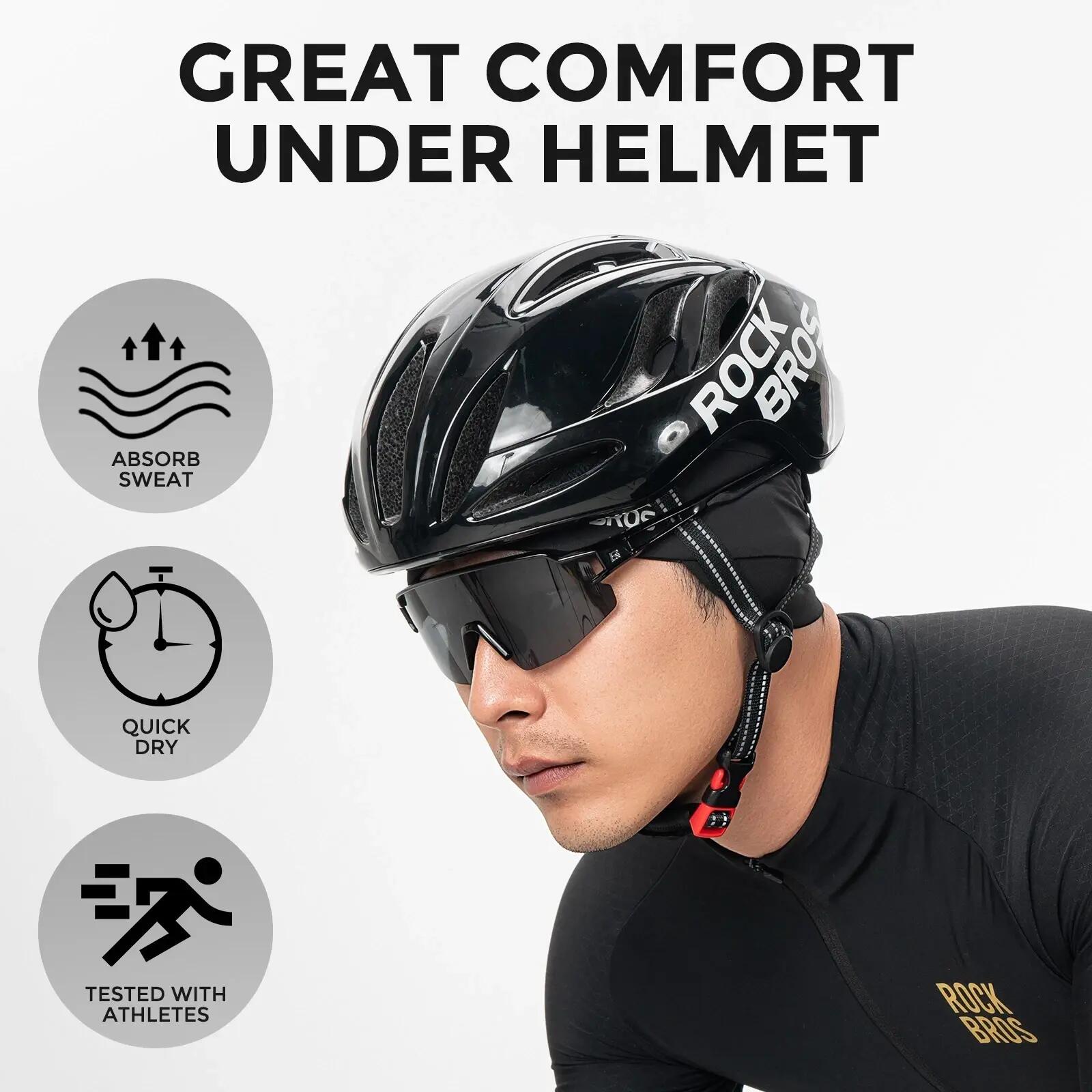 Bonnet de vélo hiver léger coupe-vent sous-casque 5/6