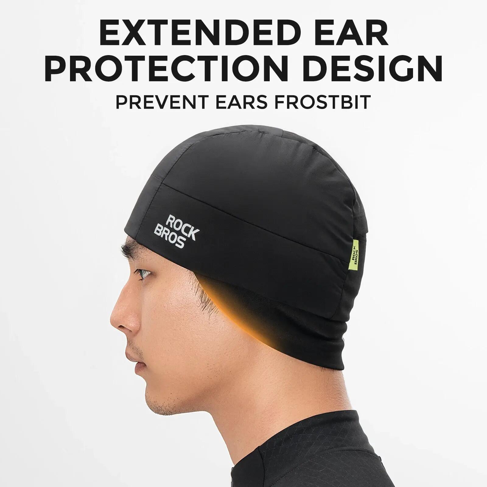 Bonnet de vélo hiver léger coupe-vent sous-casque 3/6