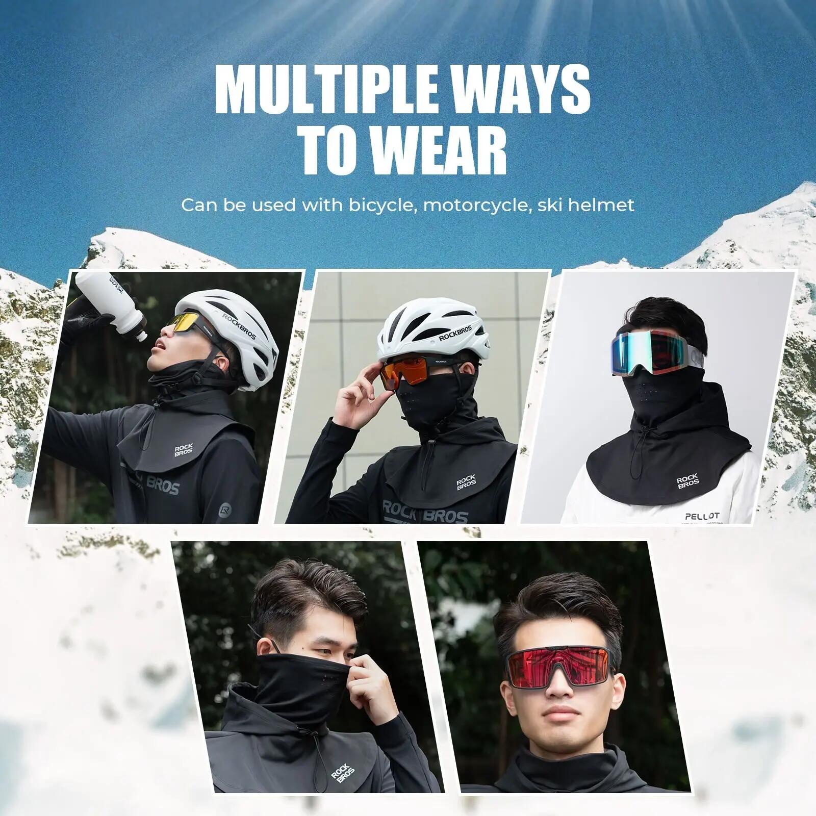 Cagoule hiver coupe-vent chaude pour vélo et outdoor 4/5