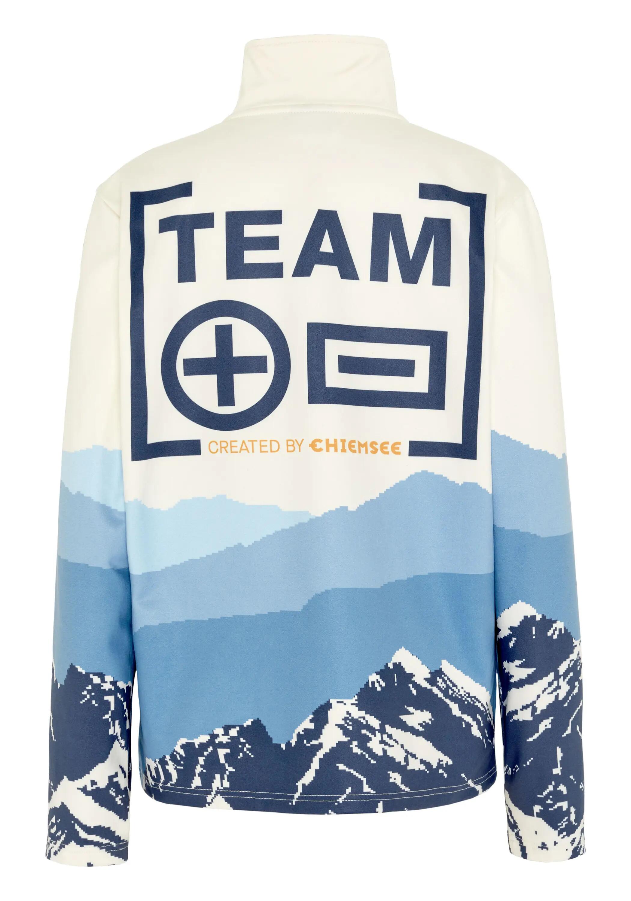 Fleecepullover mit Berglandschaft-Grafik 2/3