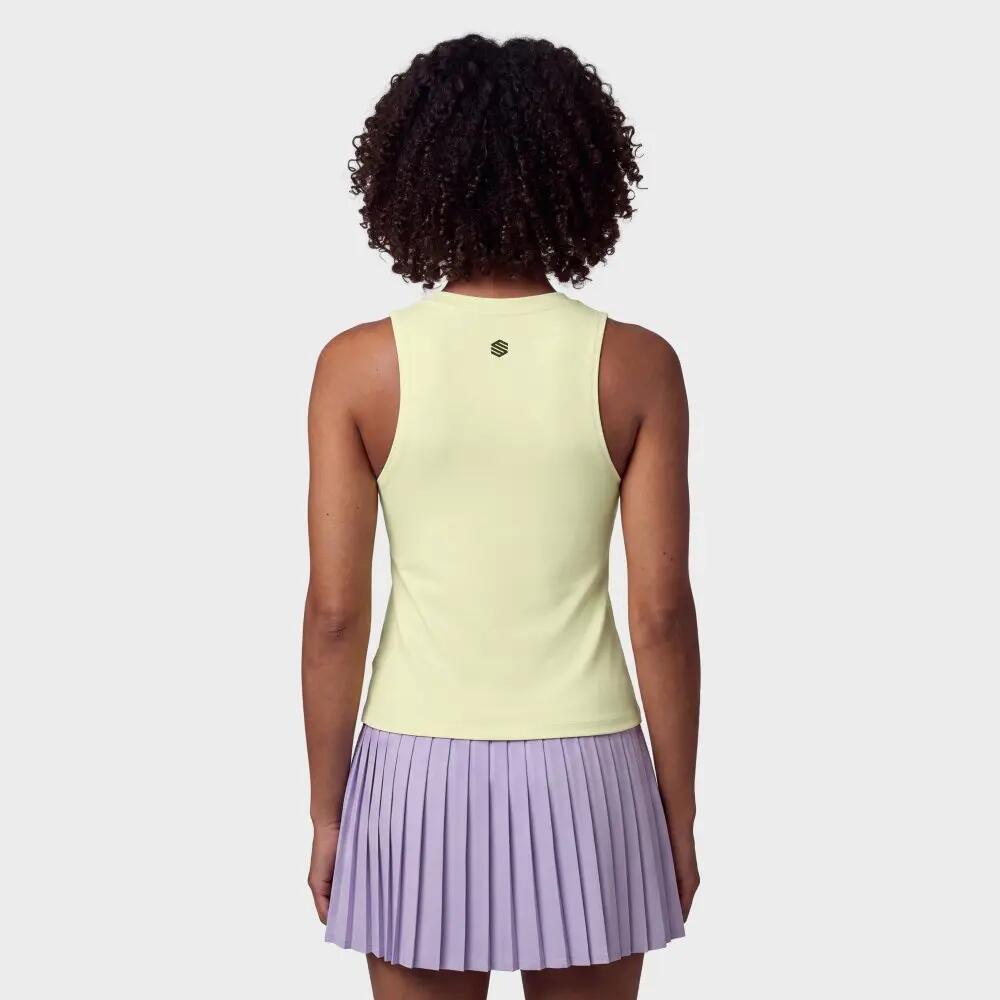 Women Padel ’s sleeveless top Shear-W Lime Lime 6/8