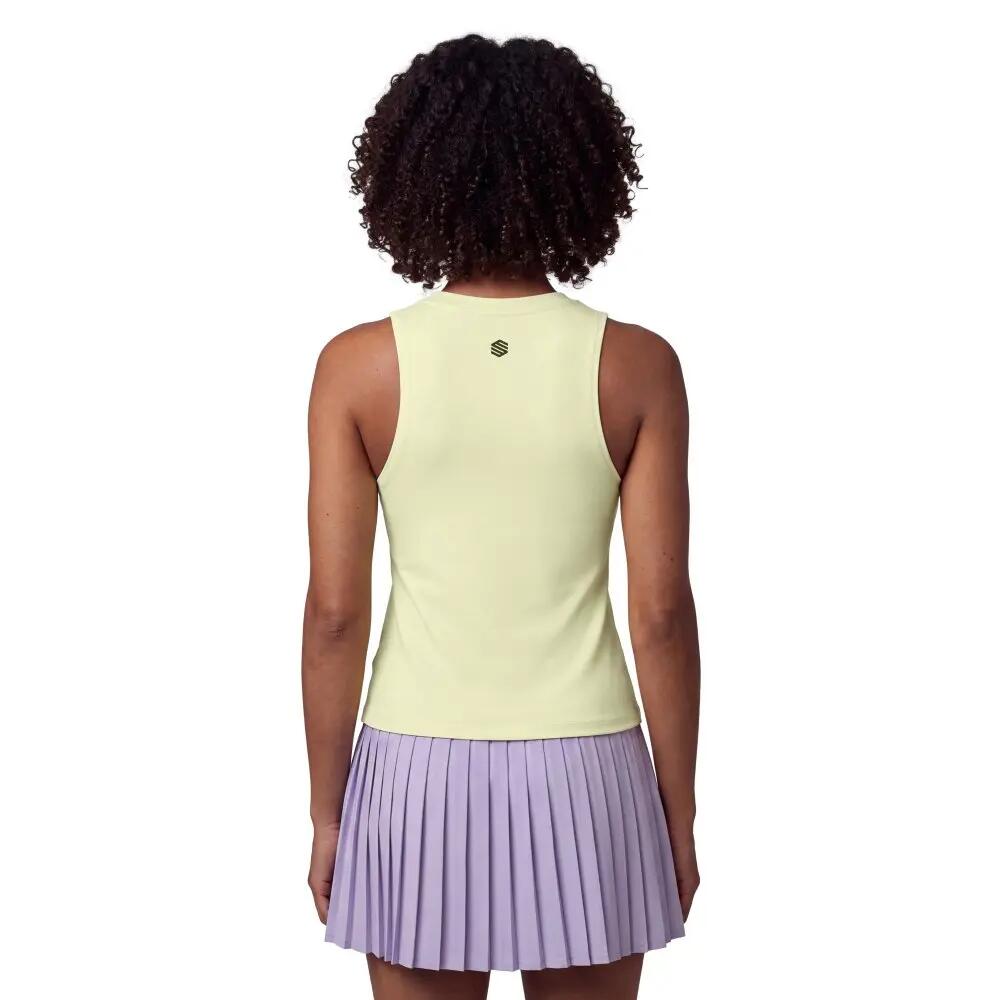 Women Padel ’s sleeveless top Shear-W Lime Lime 2/8