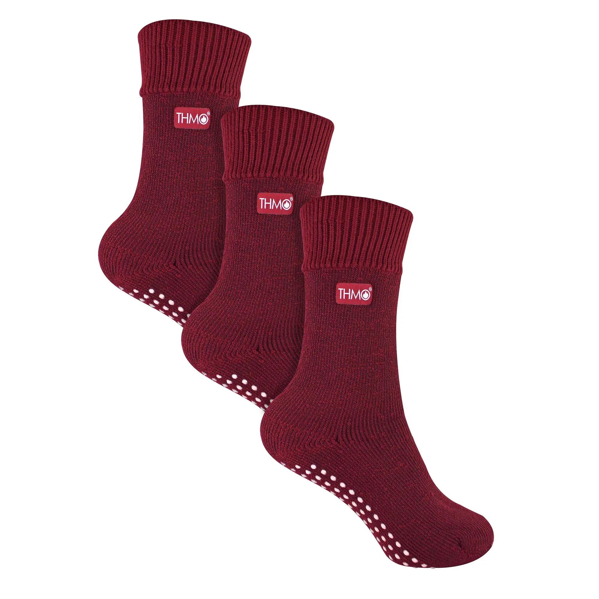 1 Pack Kids Indoor Thermal Slipper Socks with Grips 4/6