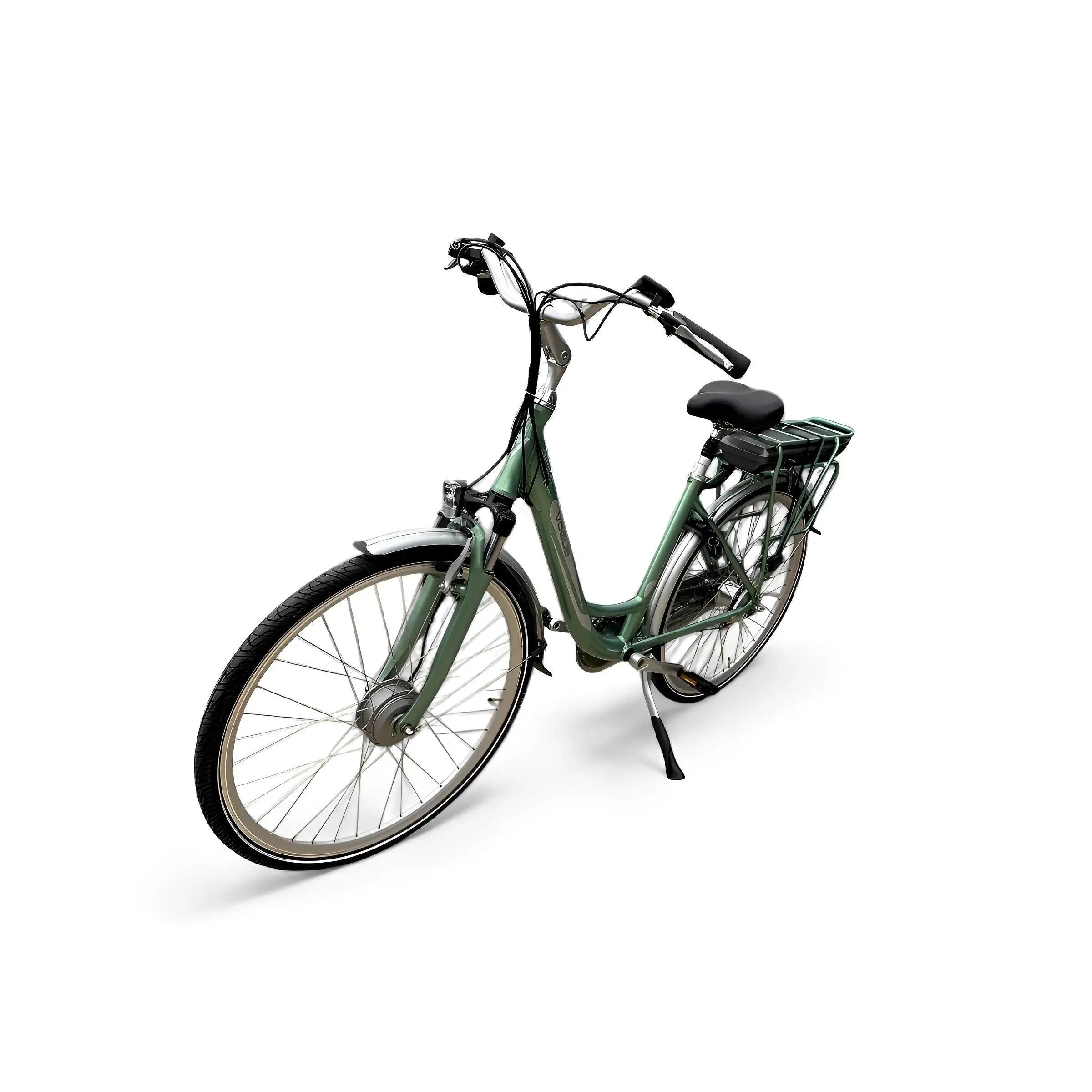 Vélo électrique femme 28 pouces 250 W 468 Wh cadre 49 cm – Vogue Basic N7 vert 5/5