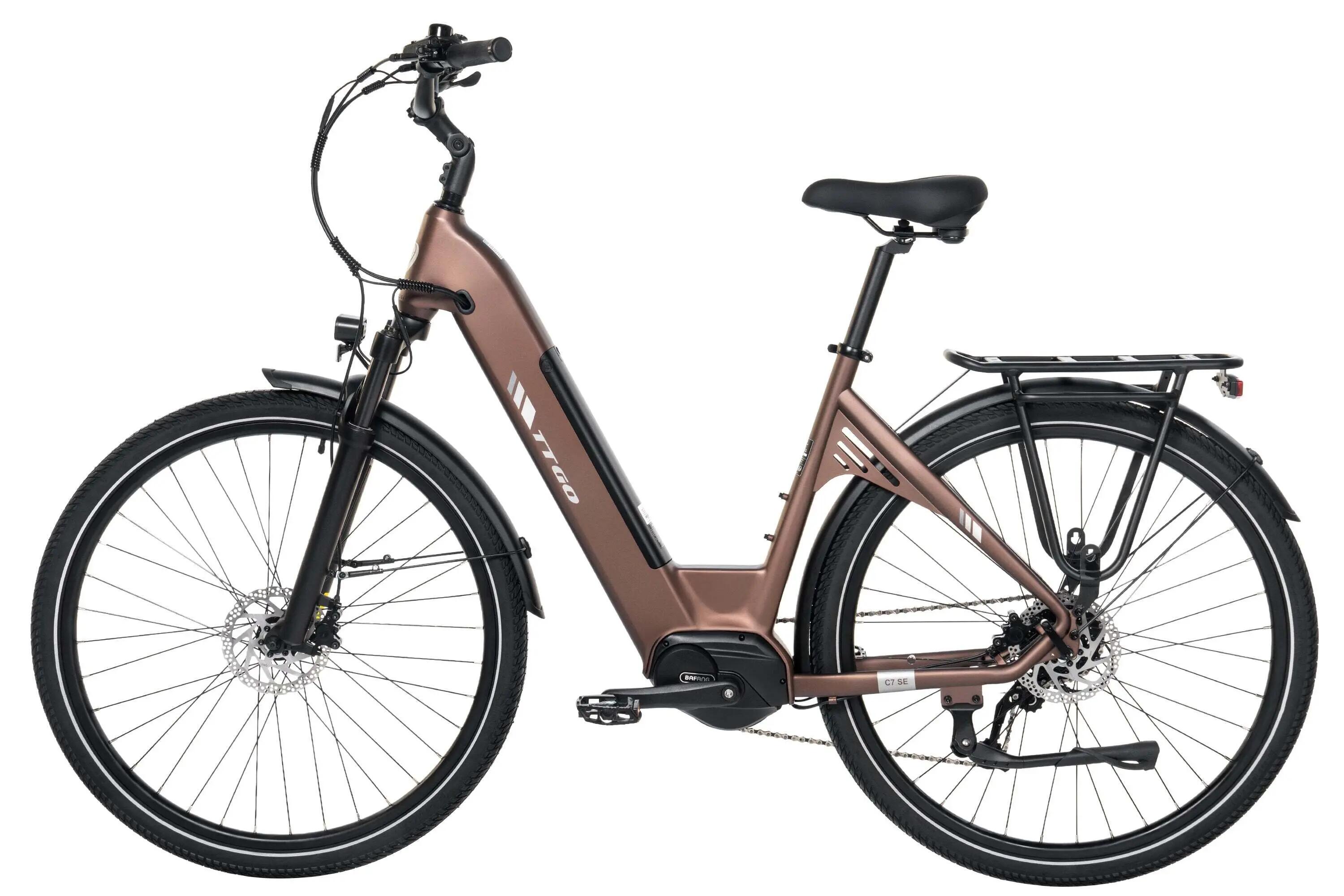 C7 SE Miejski rower elektryczny z silnikiem centralnym 36V 18Ah 75Nm 140km 4/4