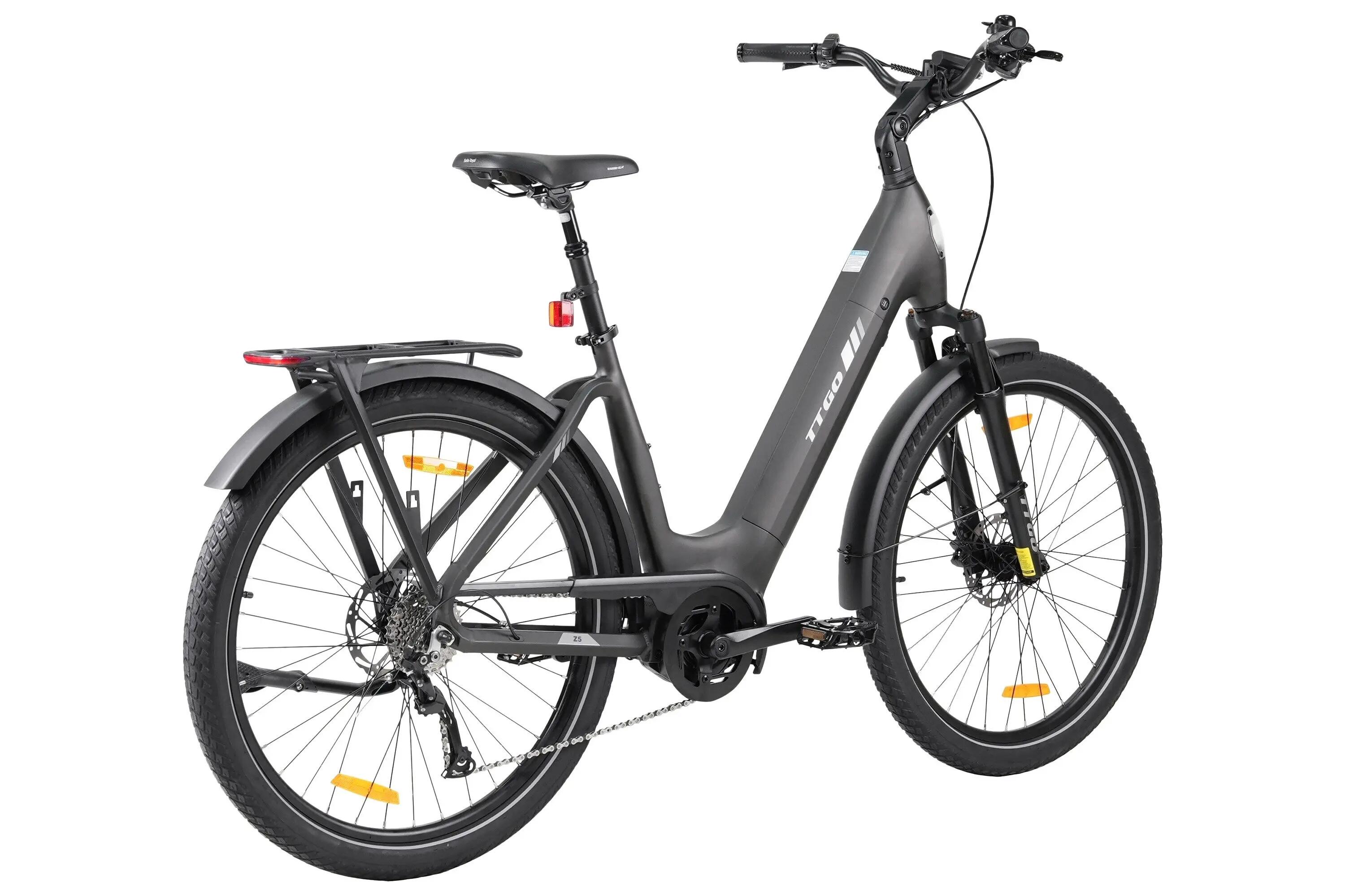 Z5 Miejski rower elektryczny z silnikiem centralnym 36V 18Ah 75Nm zasięg 130km 3/5