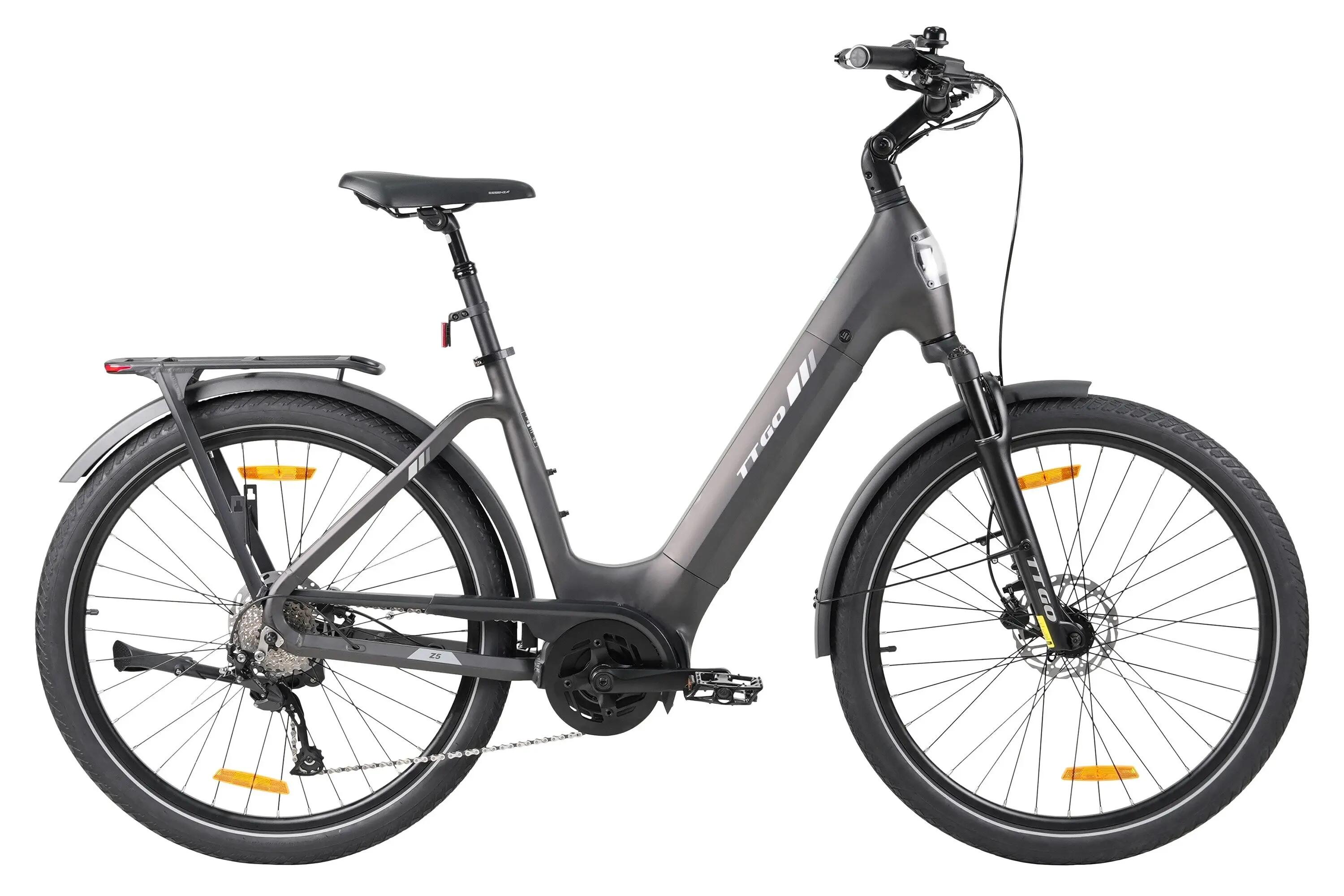Z5 Miejski rower elektryczny z silnikiem centralnym 36V 18Ah 75Nm zasięg 130km 2/5