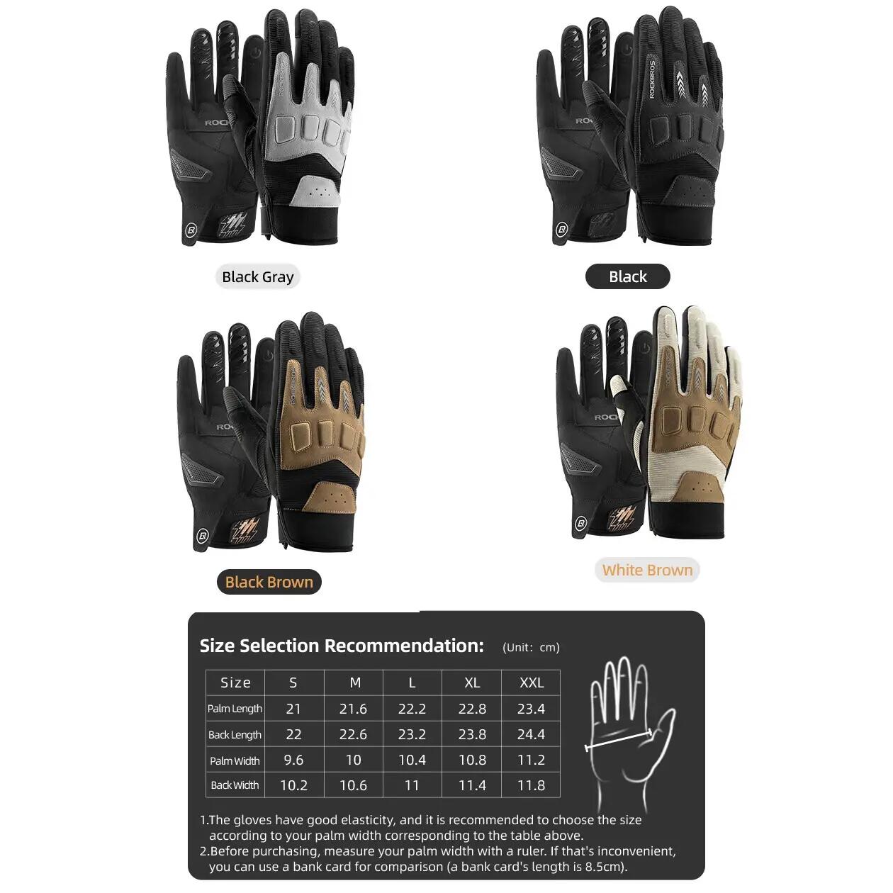 Gants de vélo et moto complets avec écran tactile 9/9