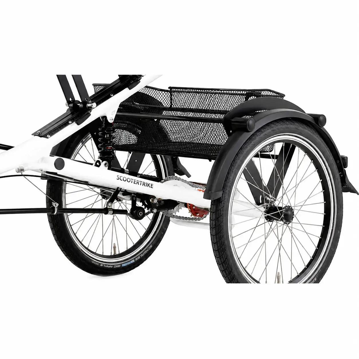 Pfautec Scootertrike FM – Elektrische Driewieler – 324Wh – Wit 3/4