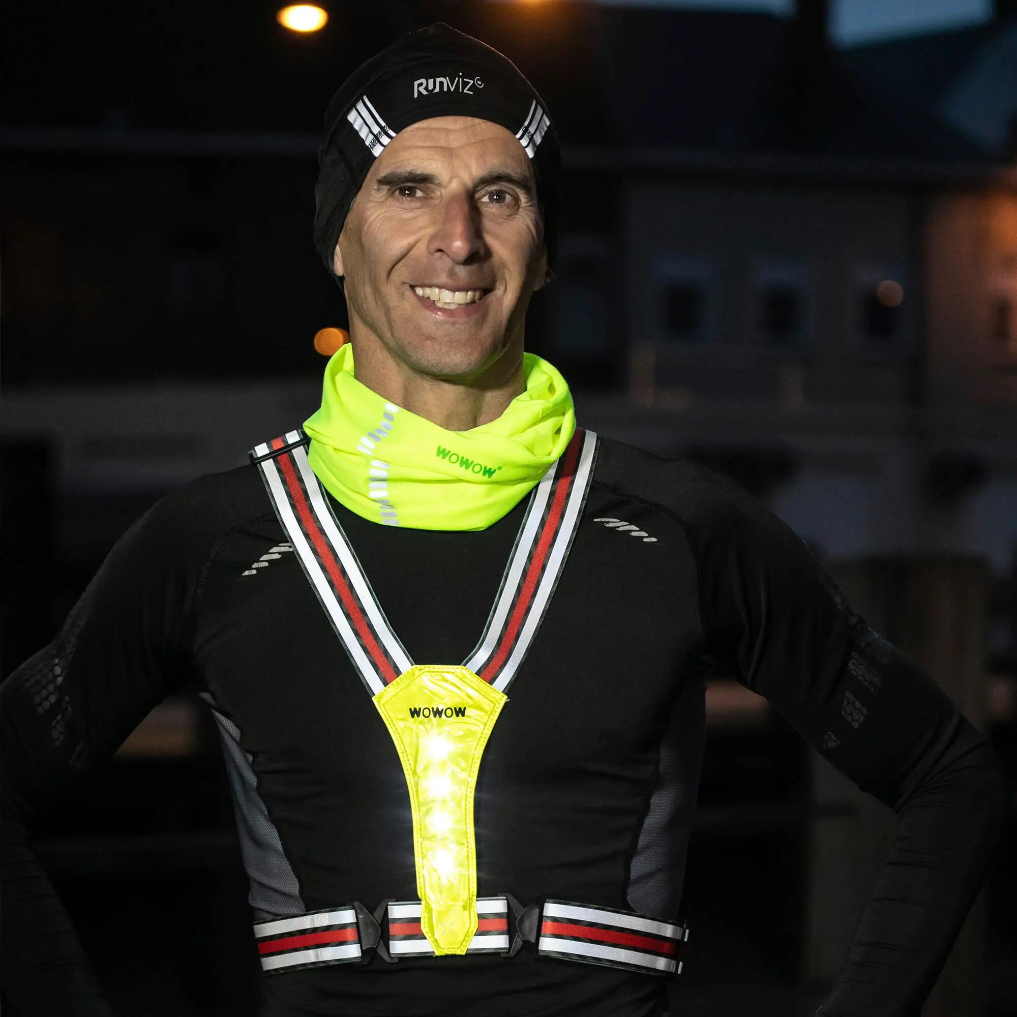 WOWOW - Heren Dames Zwarte Reflecterende Warme Hardloopmuts 3/5
