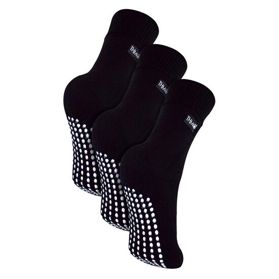 THMO - Enfant Chaussettes Antidérapantes Chaudes avec Grips pour Filles Garçon