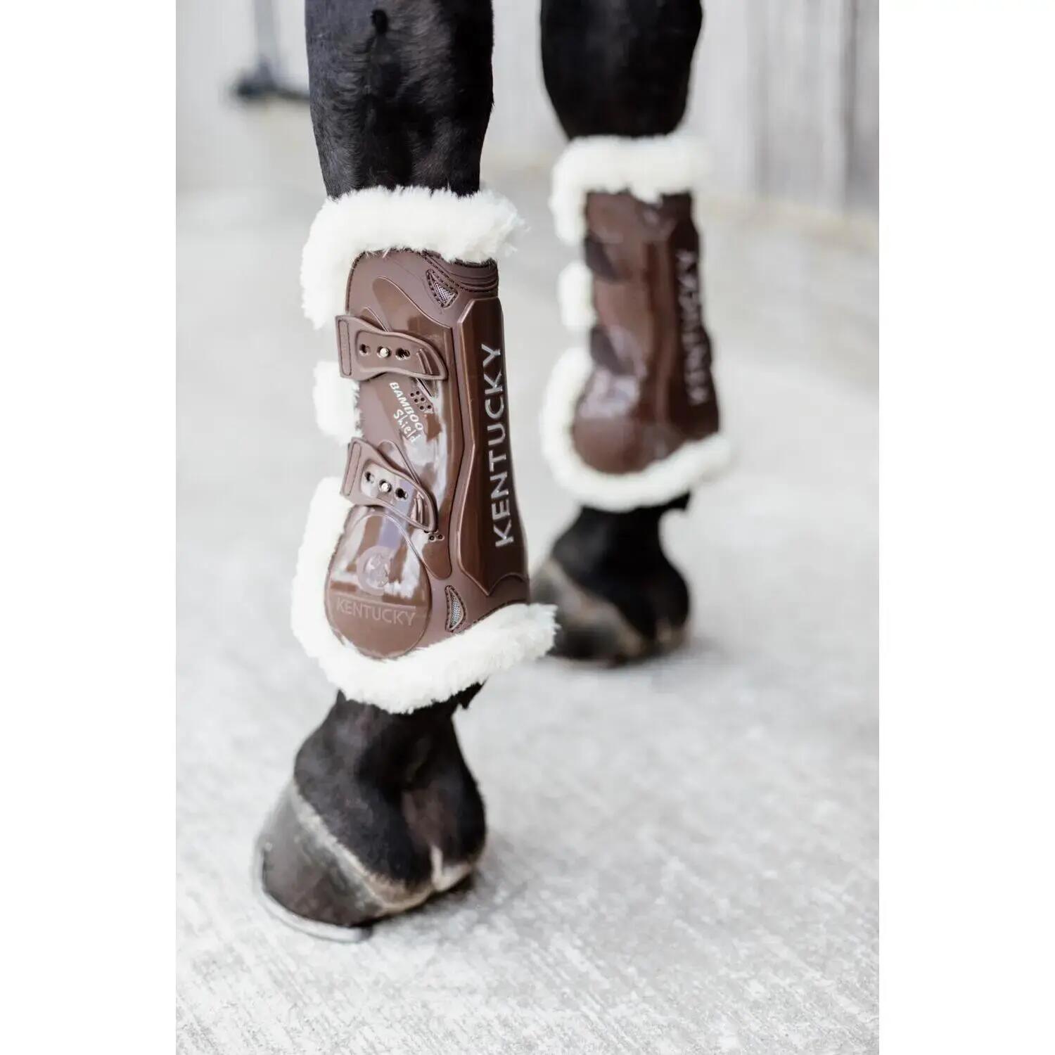 Guêtres pour cheval mouton vegan Kentucky Bamboo Elastic 6/7