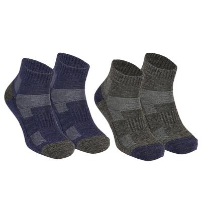 2 Paia - Calze da trekking in lana merino a doppio strato anti-vesciche - Avery