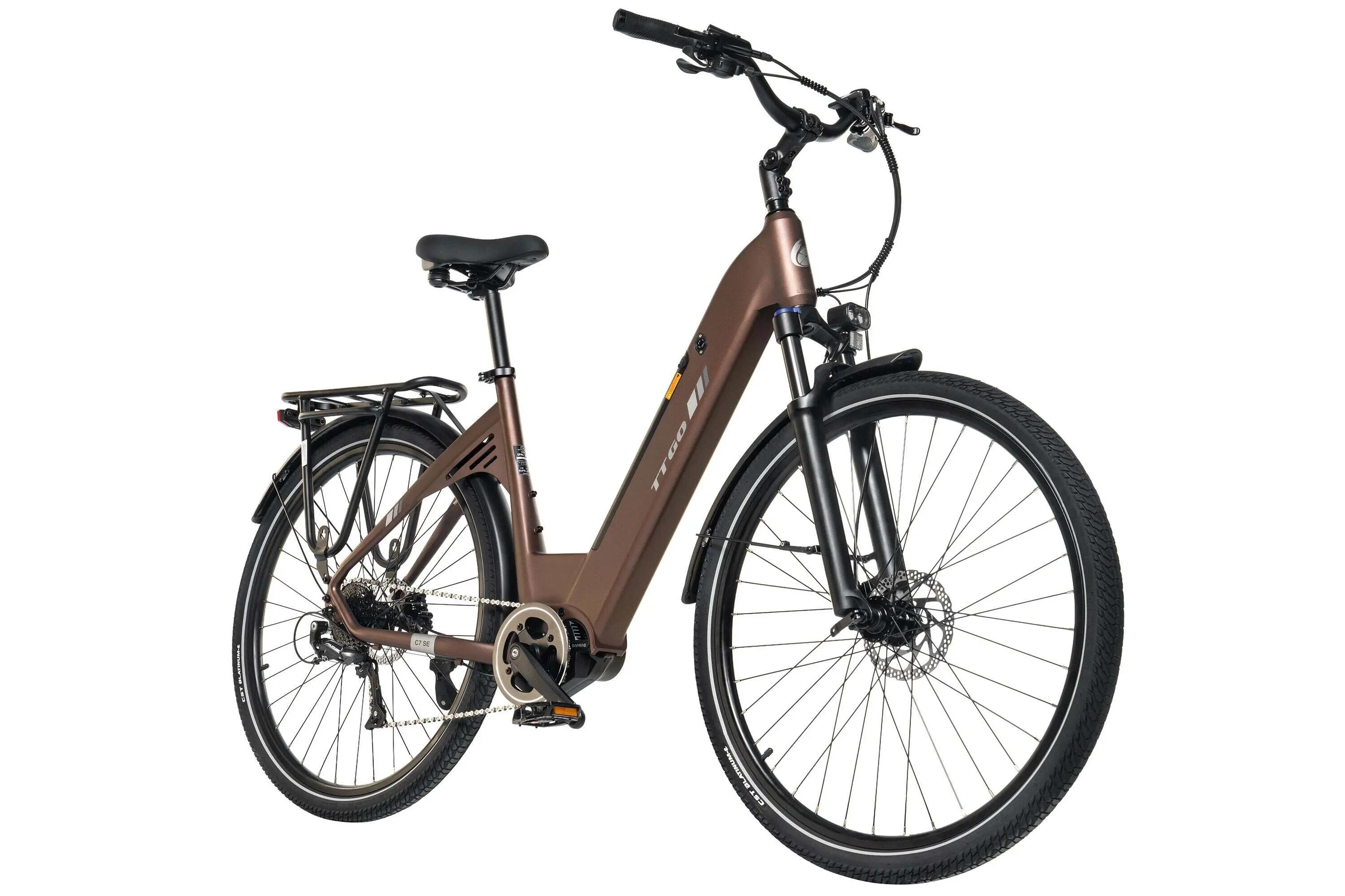 C7 SE Miejski rower elektryczny z silnikiem centralnym 36V 18Ah 75Nm 140km 3/4