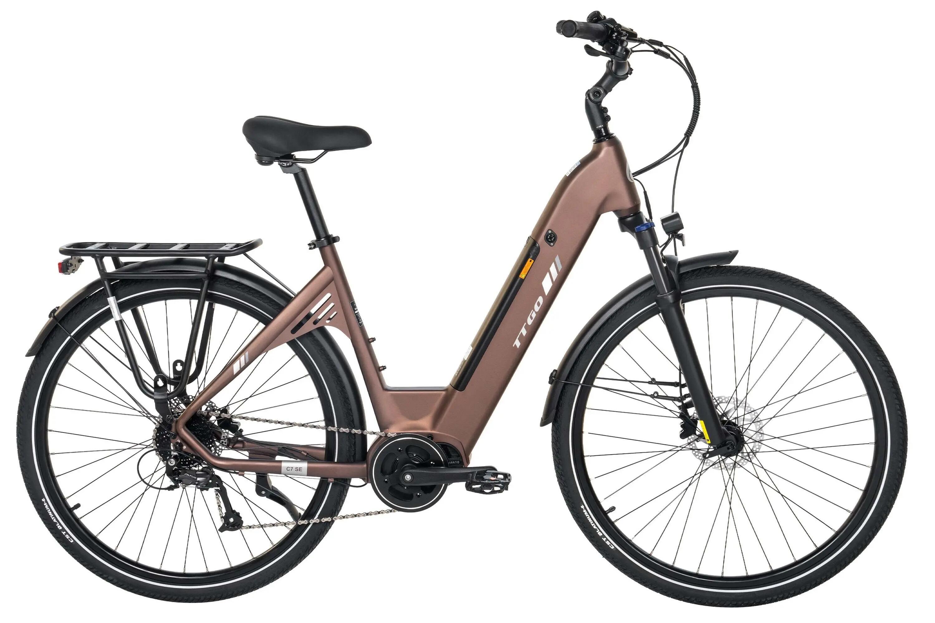 C7 SE Miejski rower elektryczny z silnikiem centralnym 36V 18Ah 75Nm 140km 2/4