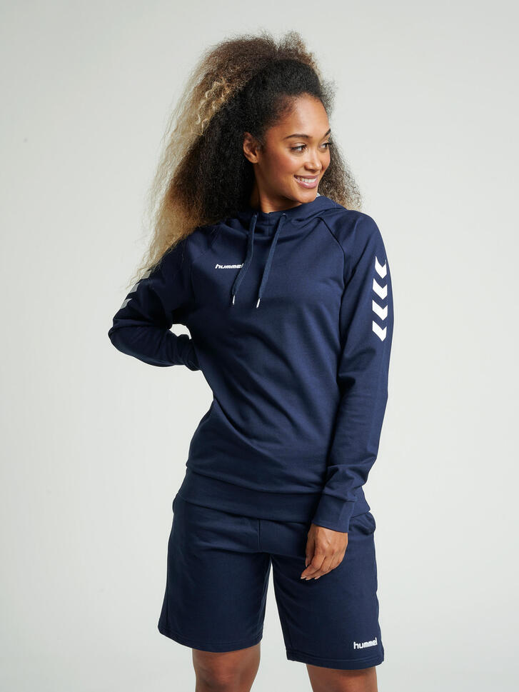 Bluza sportowa z kapturem damska Hummel Go Cotton Hoodie Woman