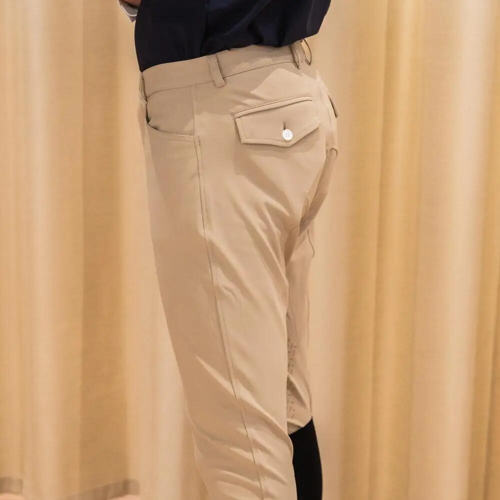 Mexico man breeches knee grip beige size 54 - Größe 4/5