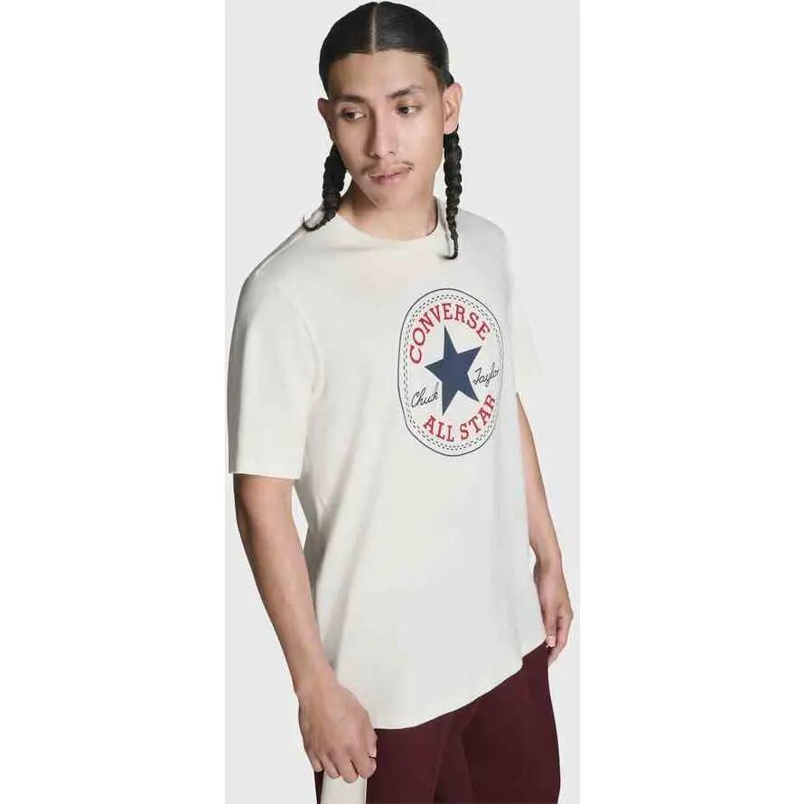 T-Shirt Converse Chuck Logo Tee, Cinza, Unissex 5/5
