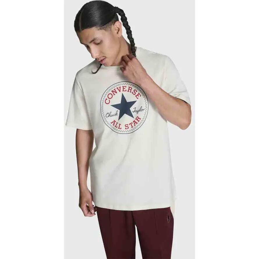T-Shirt Converse Chuck Logo Tee, Cinza, Unissex 3/5