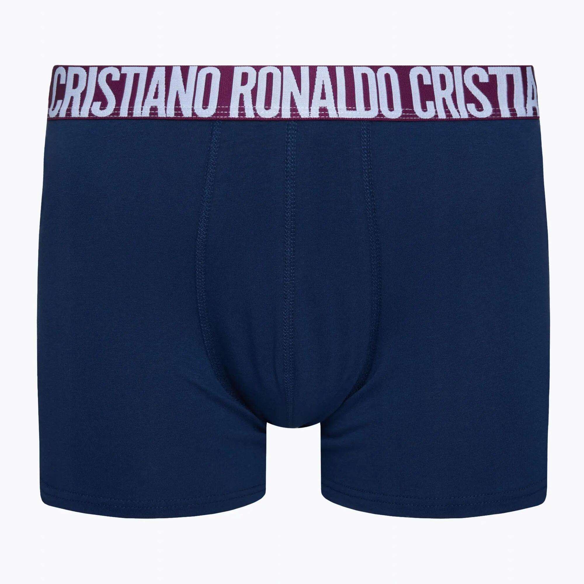 BOKSERKI MĘSKIE BAWEŁNIANE CRISTIANO RONALDO BIELIZNA ZESTAW 5 SZTUK S 4/8