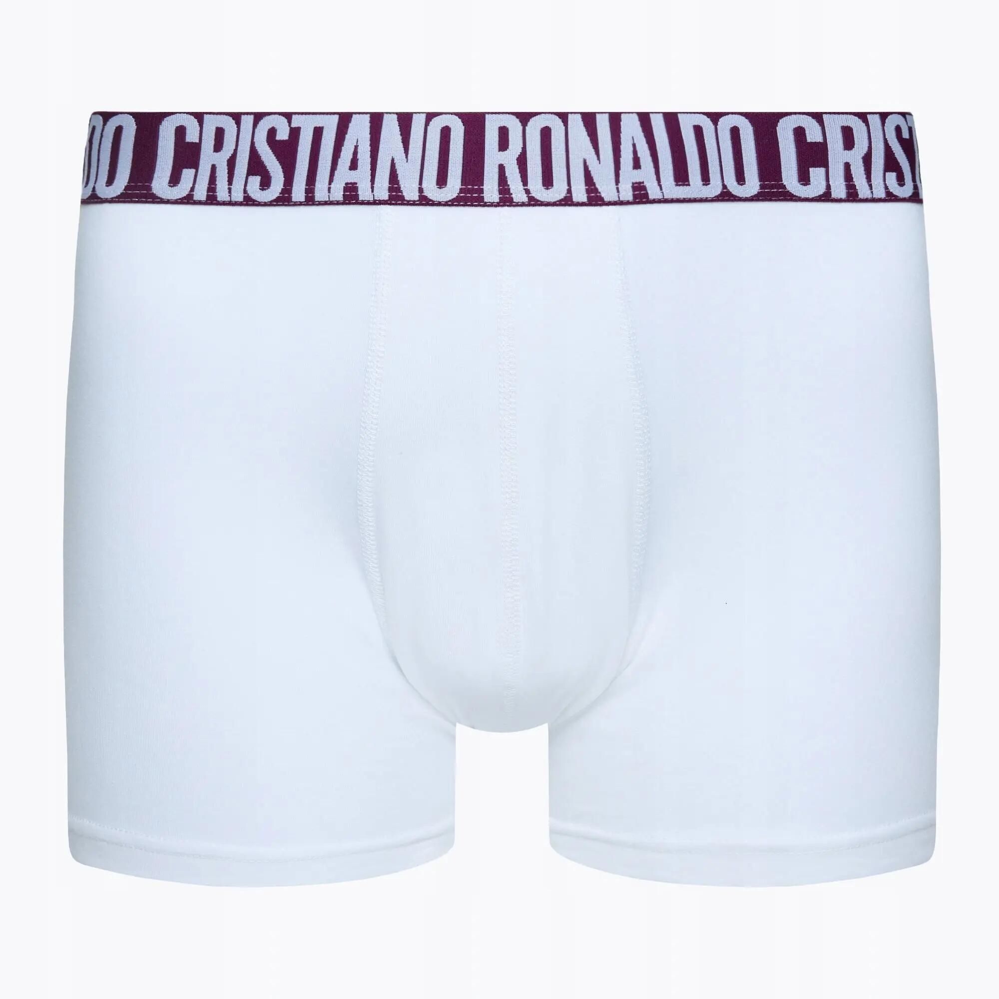 BOKSERKI MĘSKIE BAWEŁNIANE CRISTIANO RONALDO BIELIZNA ZESTAW 5 SZTUK S 2/8