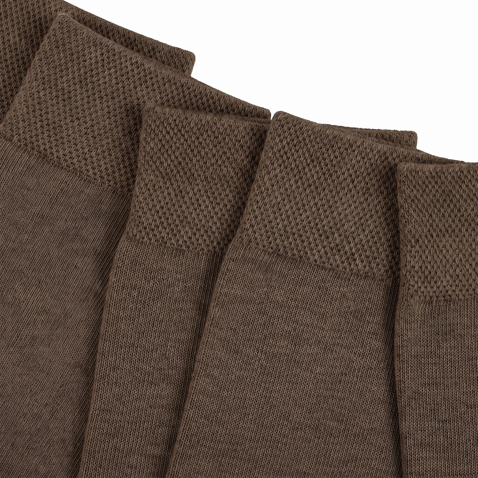 Damen Herren Freizeit Bambussocken ohne Gummibund, Viskose, wadenlang, 6 Paar 4/5
