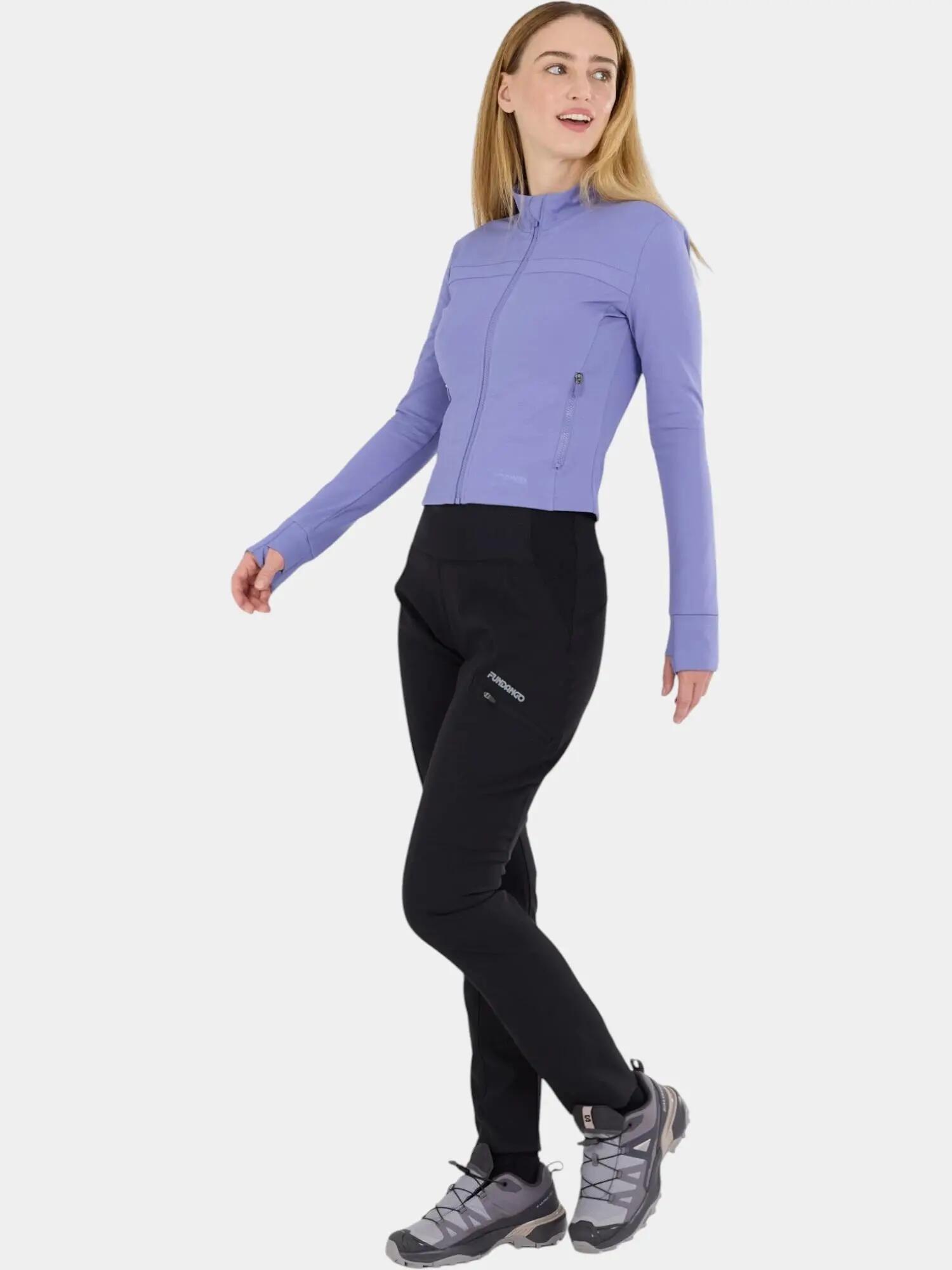 Sport T-Shirt Dames Flow Thermo Zip Up 4/7