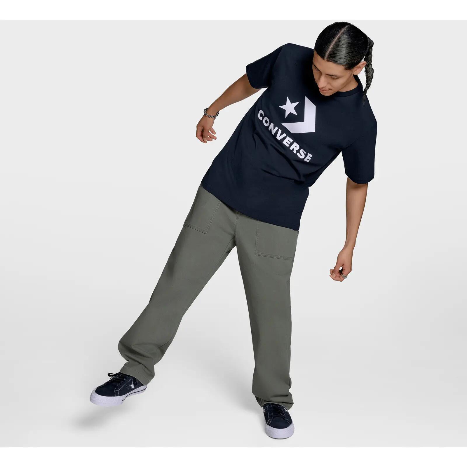 T-Shirt Converse Star Chev Logo Tee, Preto, Unissex 5/5