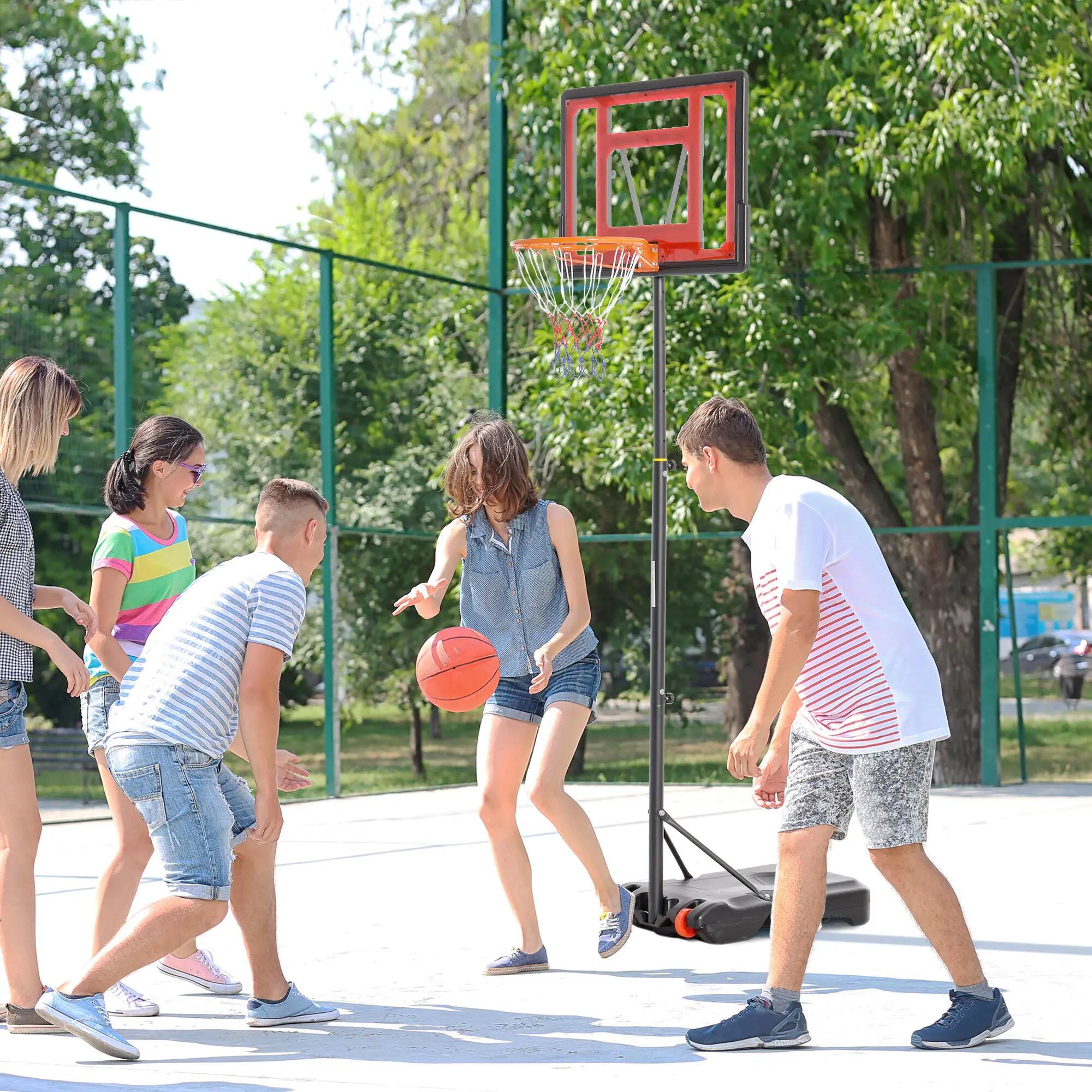 Panier de basket extérieur hauteur réglable 160–210 cm panier de basket sur 4/9