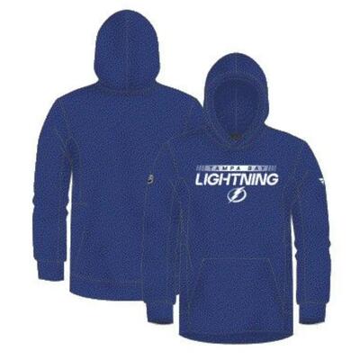 FANATICS Authentic Pro Hood Junior felpa con cappuccio Tampa Bay Lightning