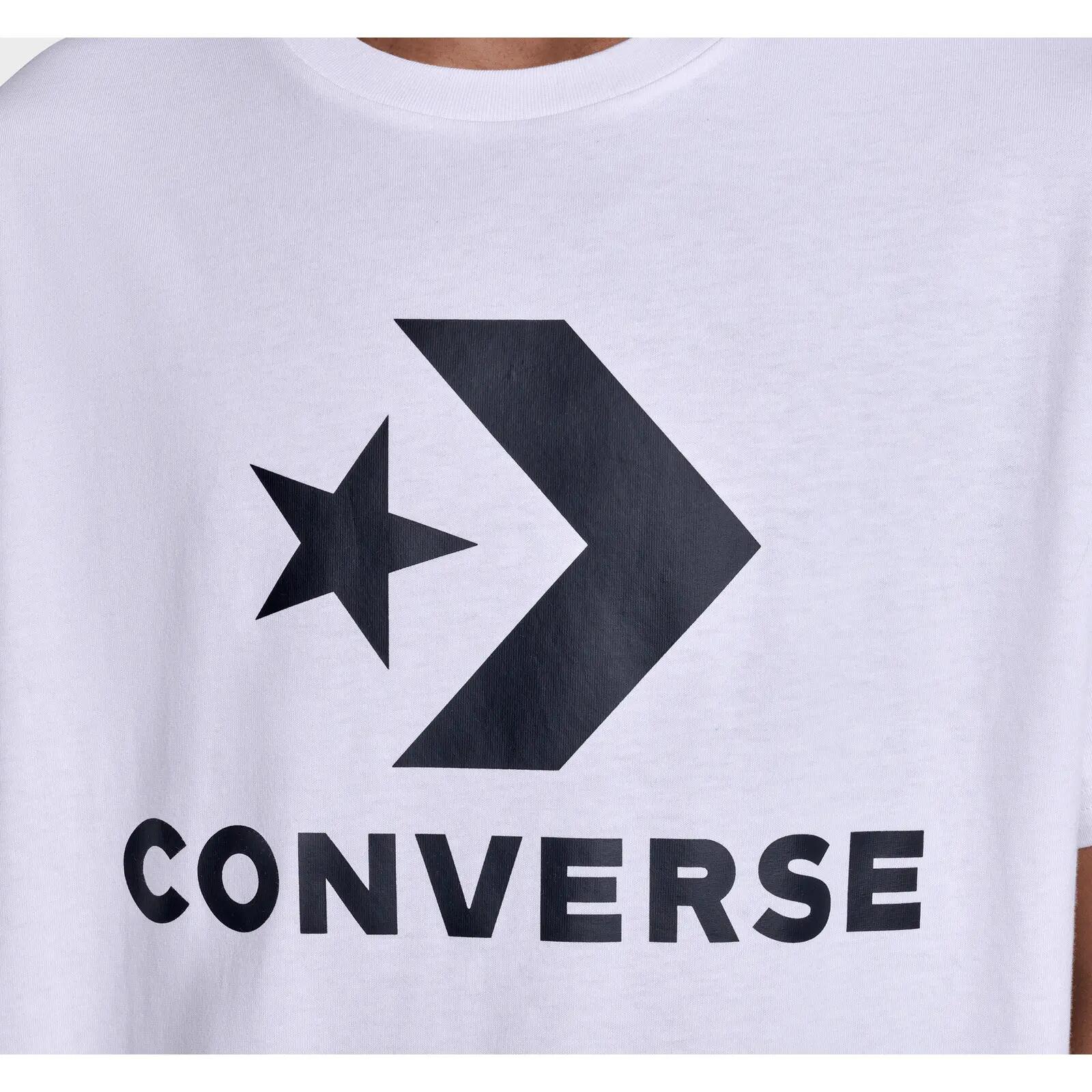 T-Shirt Converse Star Chev Logo Tee, Branco, Unissex 5/5