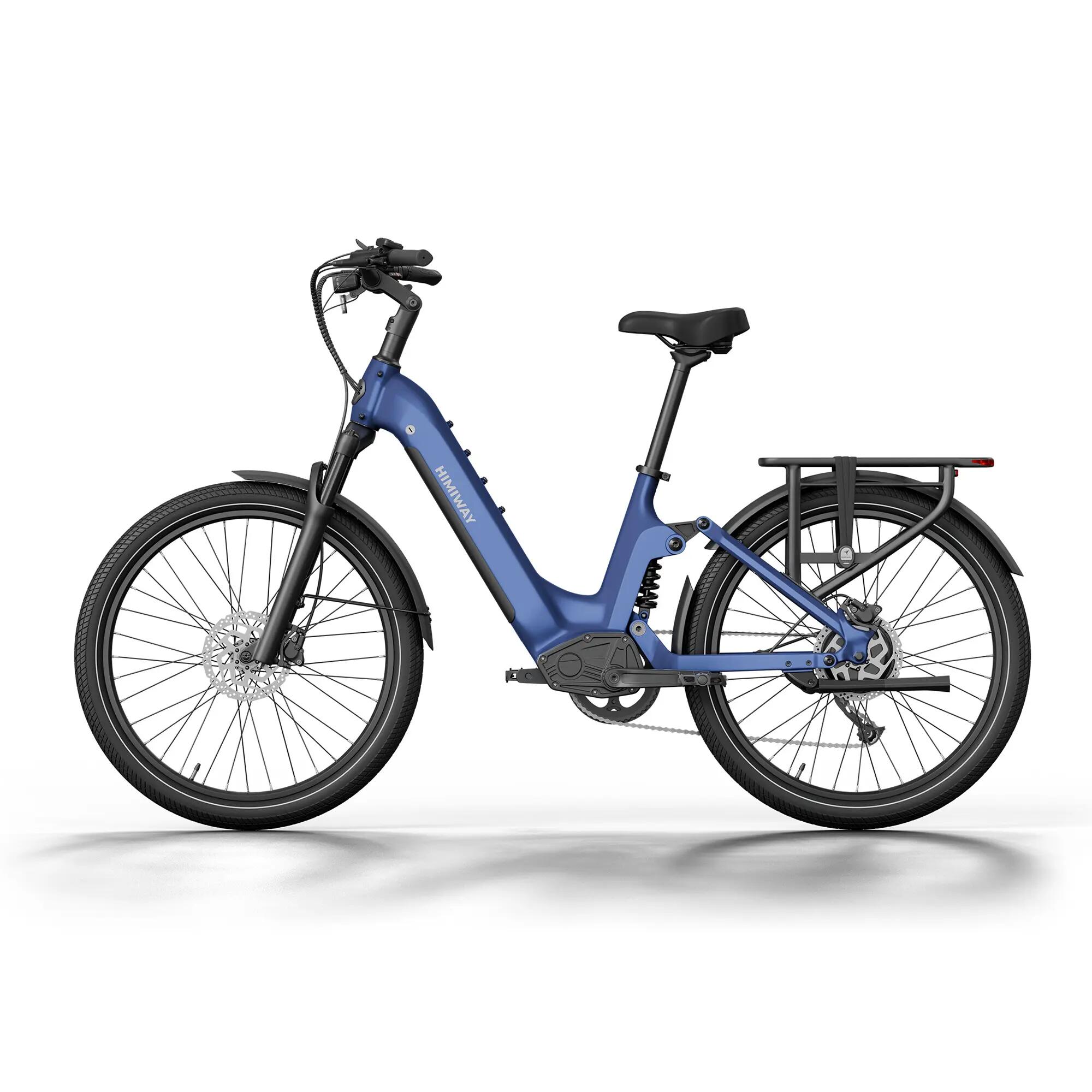 A7 Bicicleta eléctrica urbana con doble suspensión 48V 15Ah 70Nm 200kg 3/6