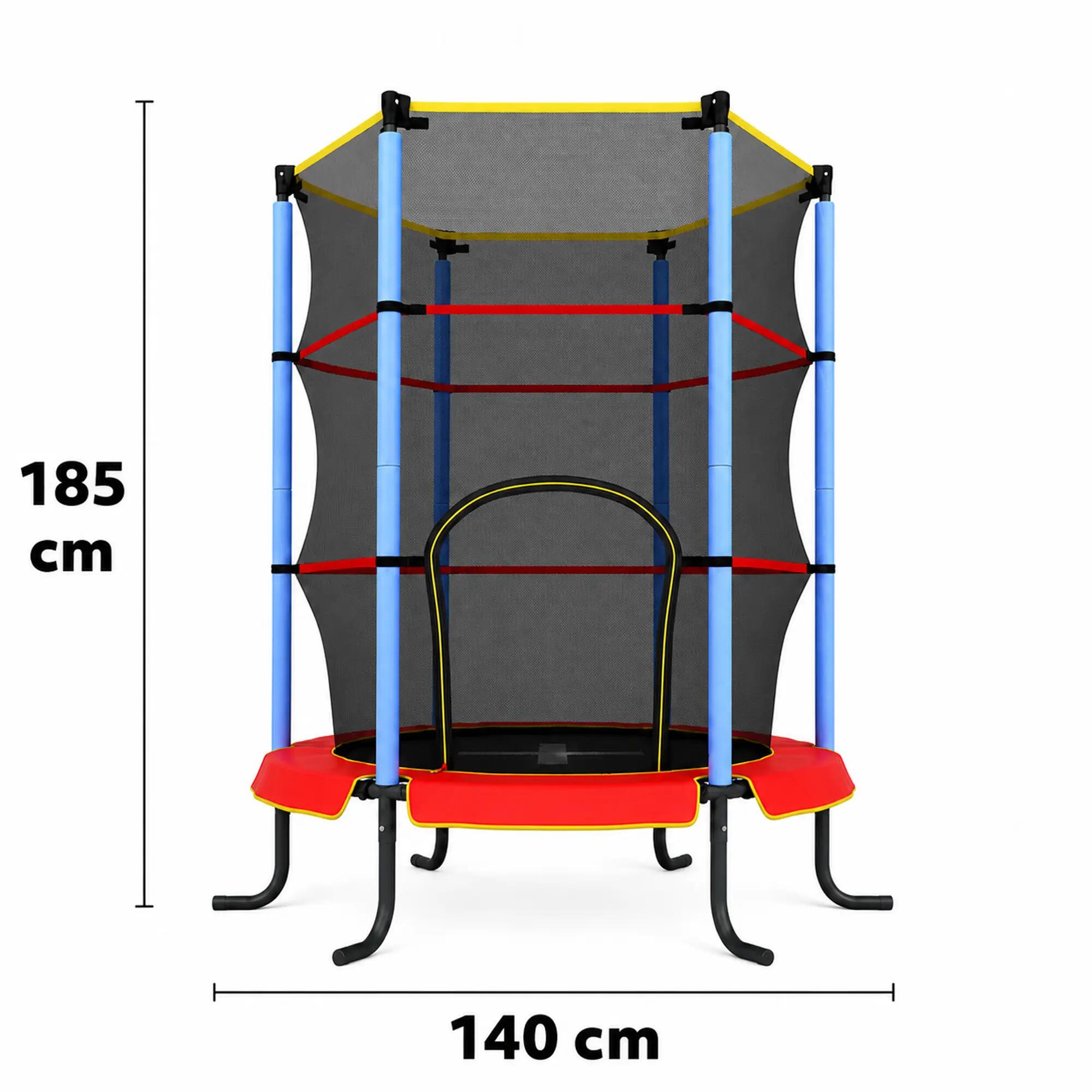 Trampolim Infantil Interior 140 cm - Com Rede de Segurança - Vermelho 9/9