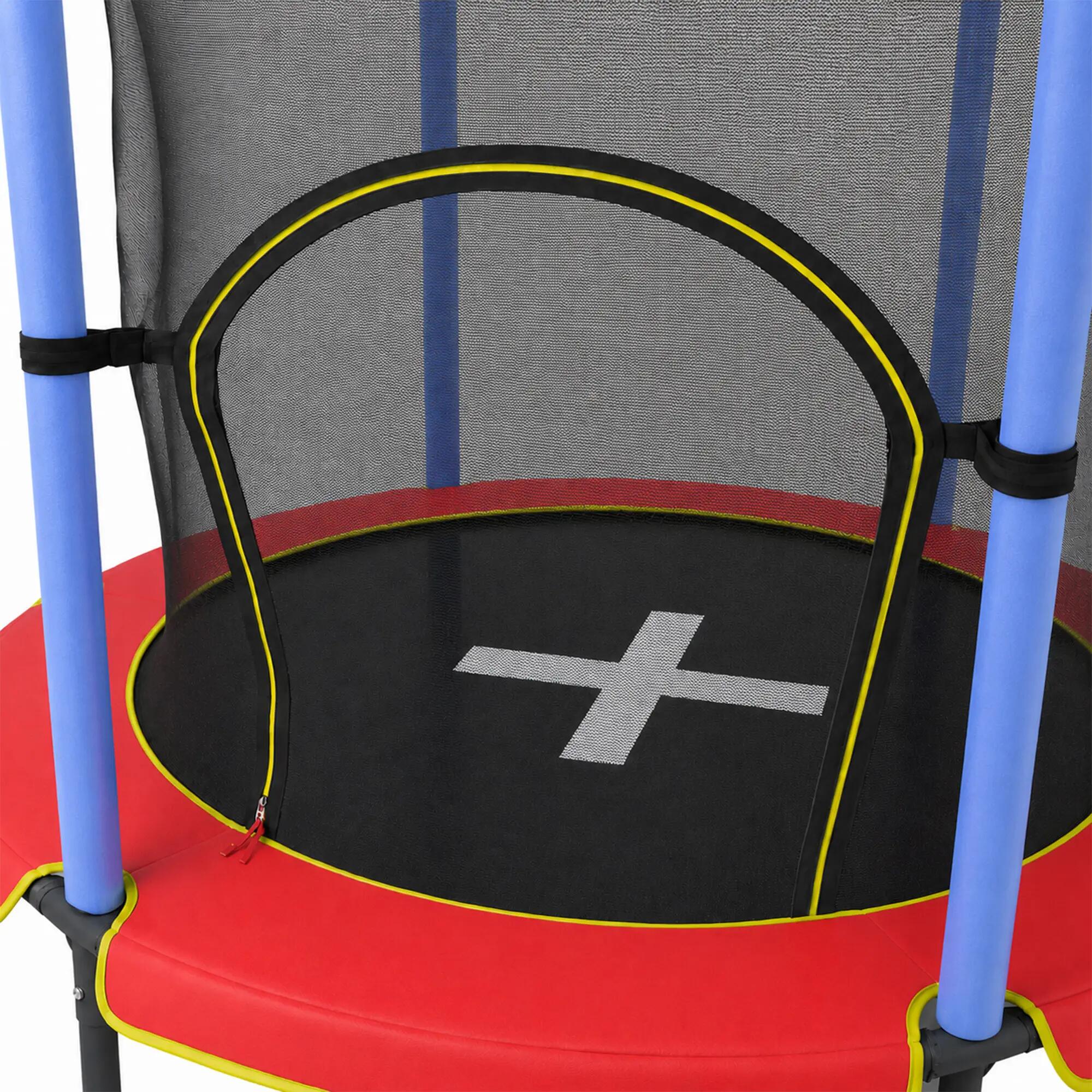 Trampolim Infantil Interior 140 cm - Com Rede de Segurança - Vermelho 8/9