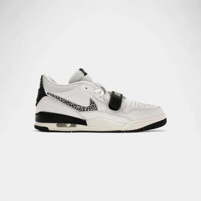 Jordan legacy 312 low white black elephant swoosh