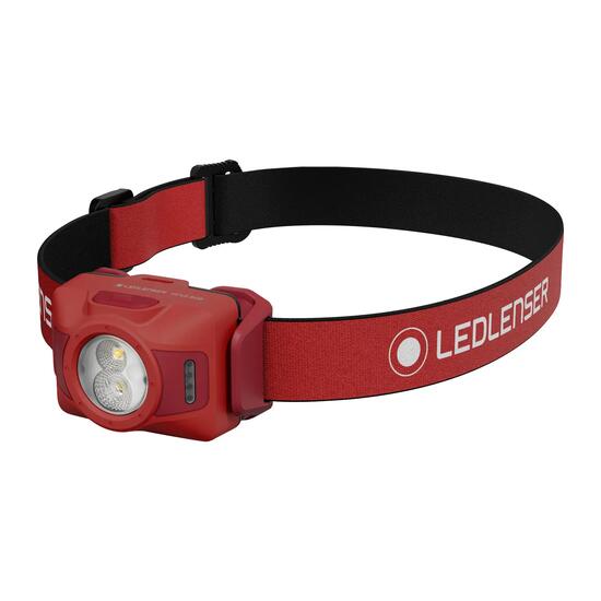 HF4R RGB, Wiederaufladbare LED-Stirnlampe, 650 lm, 130 m, IP67, Rot,