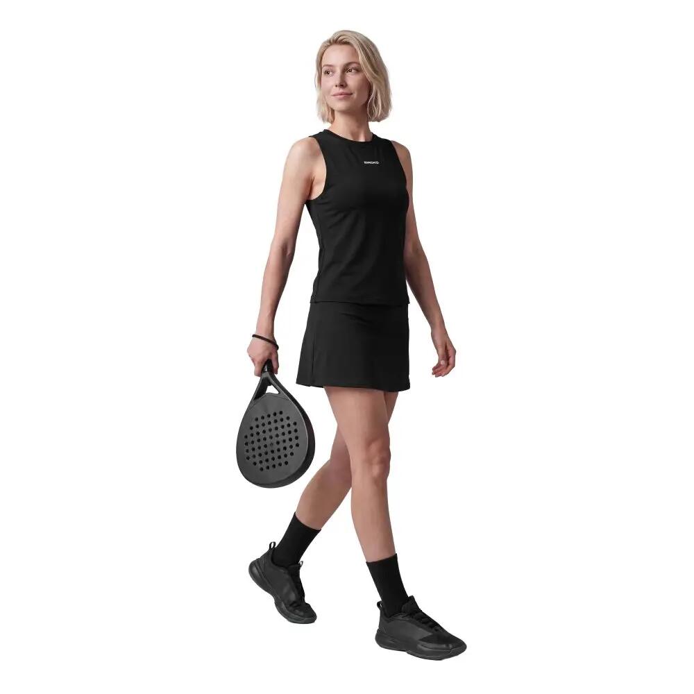Women Padel ’s sleeveless top Shear-W Black Black 3/8