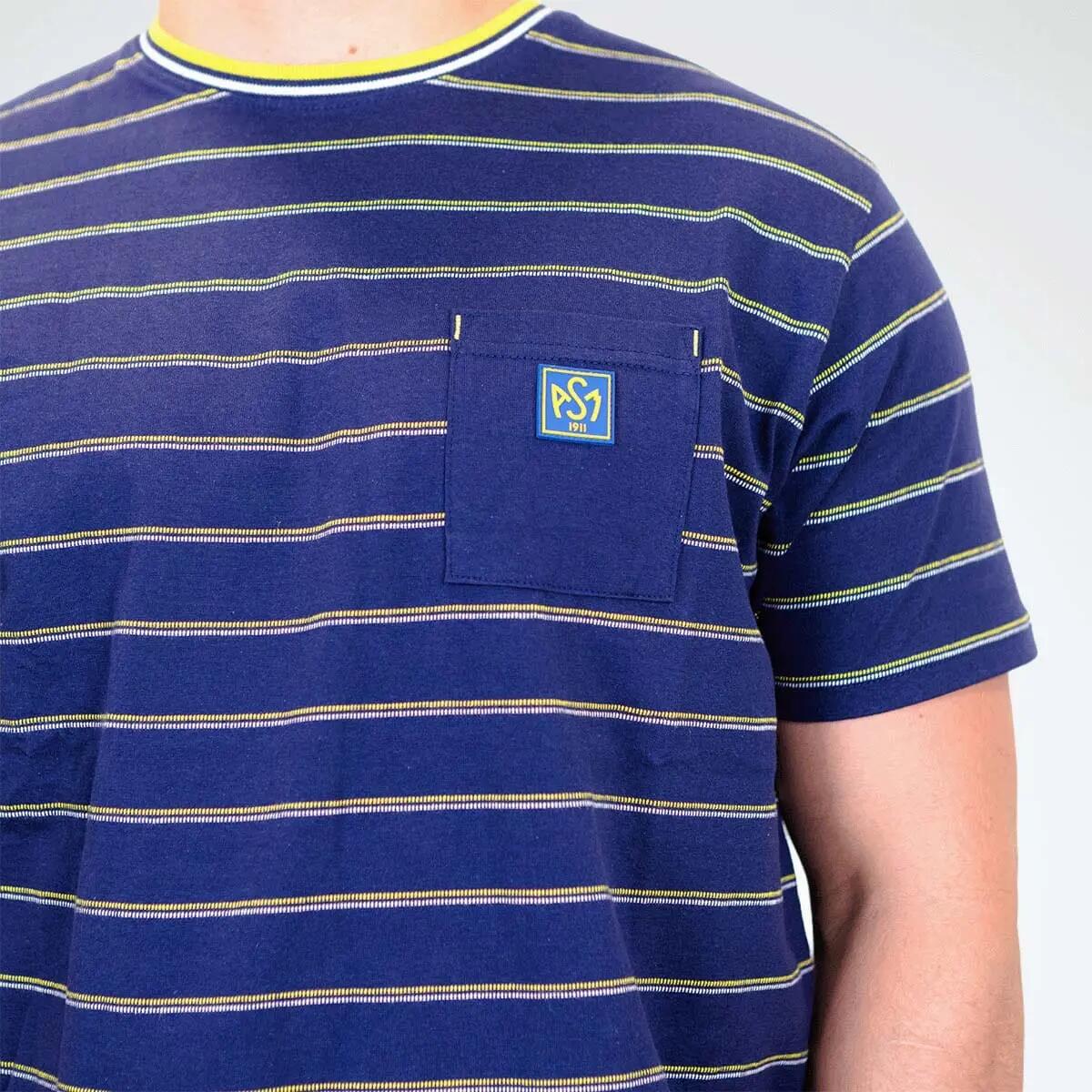 Asm Clermont-auvergne Ennezat T-shirt Voor Heren – Marineblauw 4/4