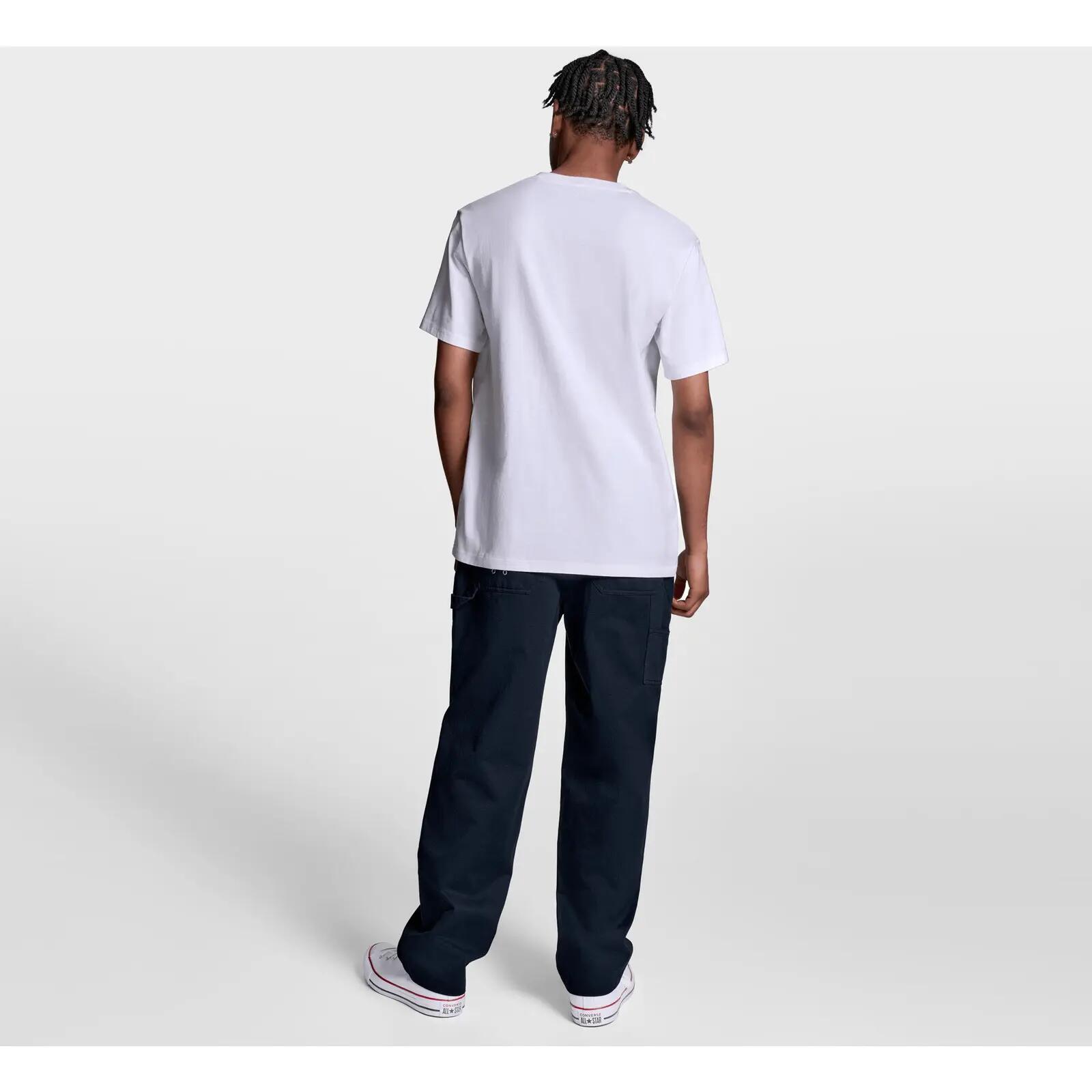 T-Shirt Converse Star Chev Logo Tee, Branco, Unissex 2/5