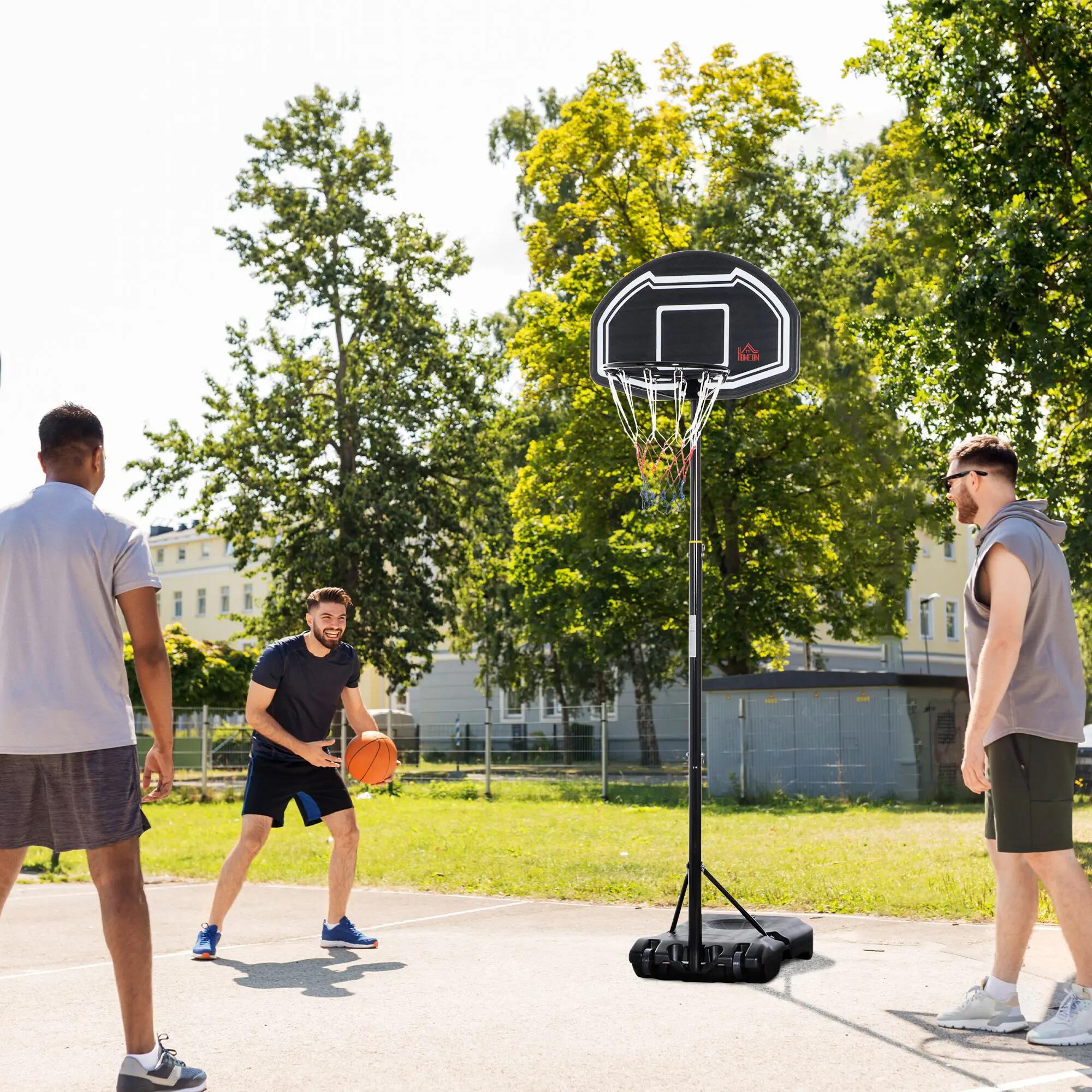 Panier de basket d'extérieur pour adolescents, support réglable en hauteur de 3/9