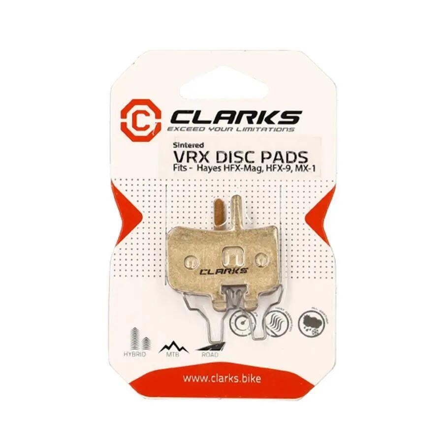 Paire de plaquettes de frein hydraulique Clarks Cycle Systems Hayes HFX Nine Mag 2/2