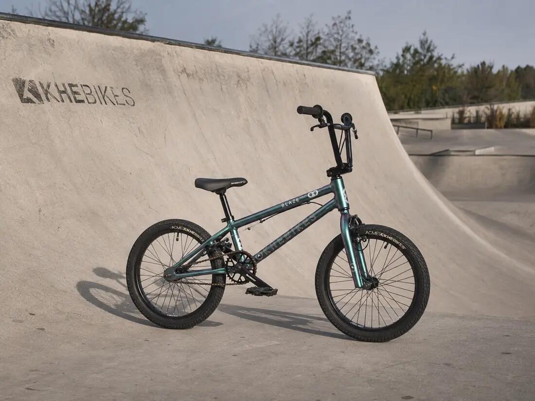 BMX dětské alu BLAZE AL zelené 18" 9,3kg lehké odolné kolo 2/14