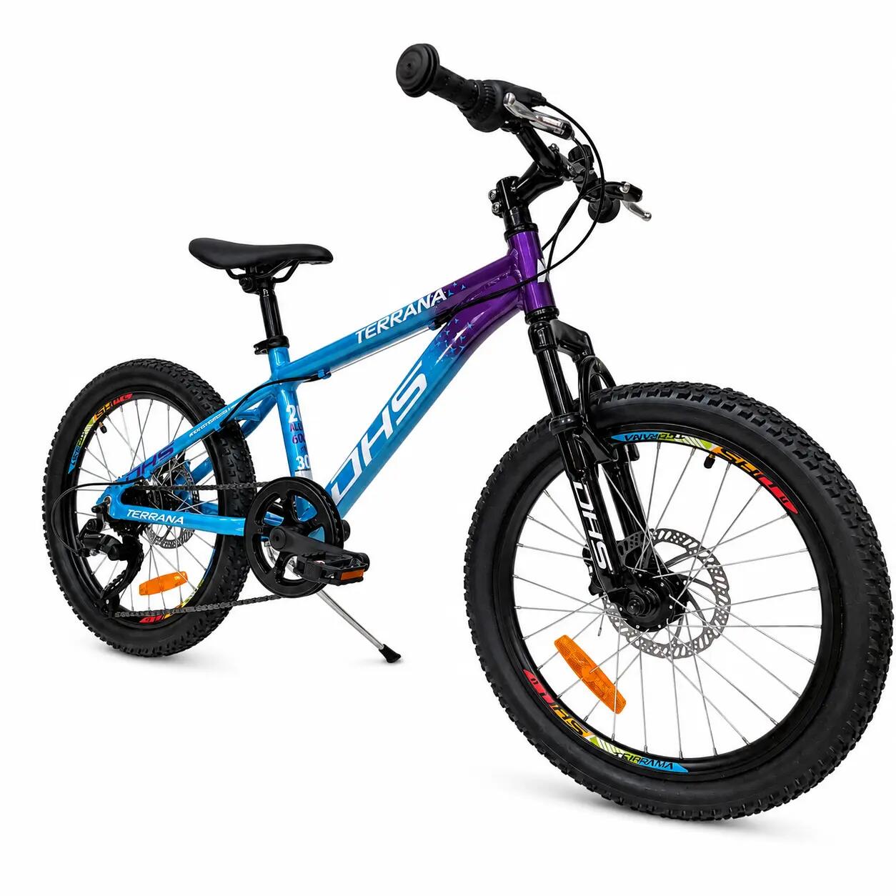 Dhs Terrana 2023B kinderfiets, model 2026 – 20 inch, blauw-paars 2/7