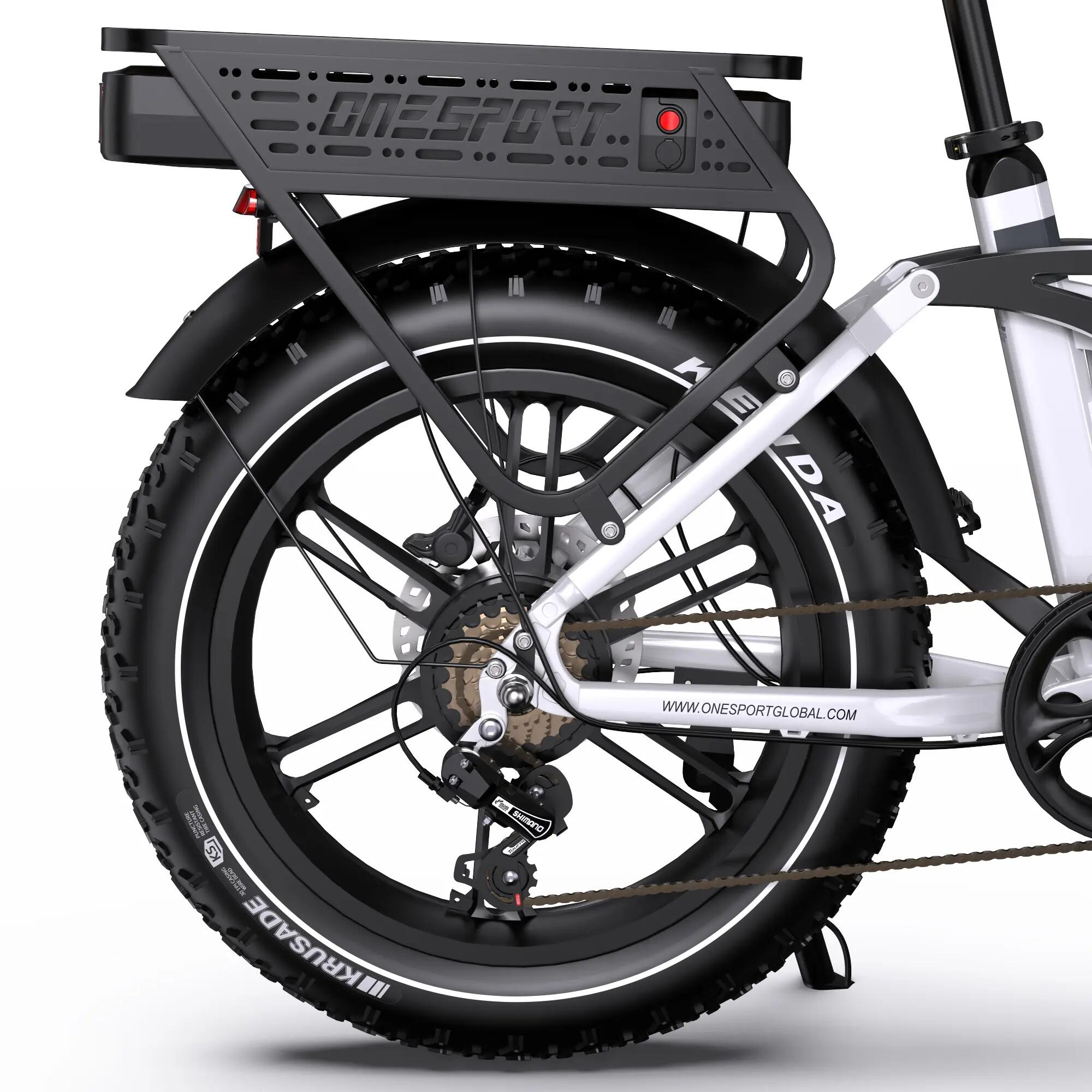Vélo électrique ONESPORT OT08 Pro pour adultes, double batterie 48V 18Ah 15/15